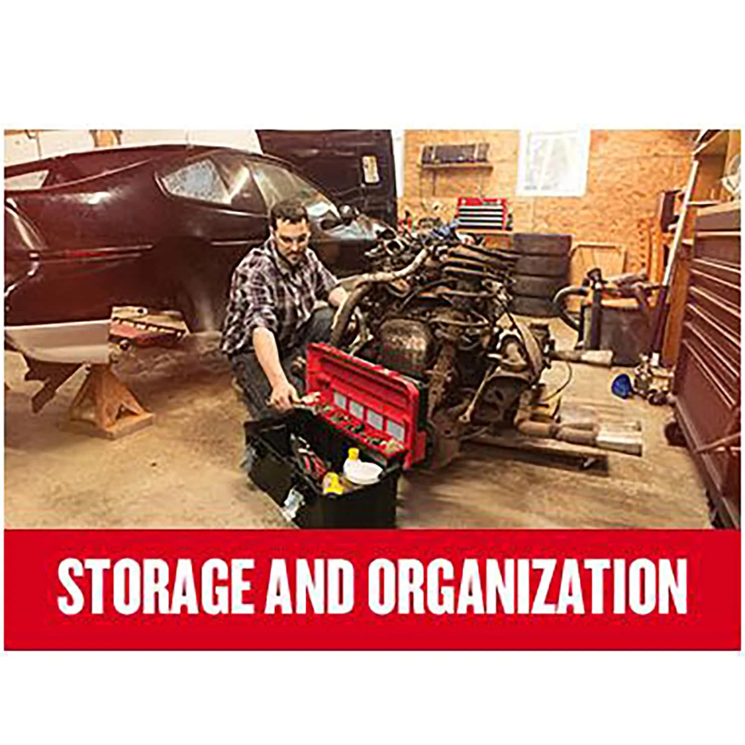 CRAFTSMAN Plastic Wrench Storage – 12-Slot Organizer with Carry Handle - Image 3