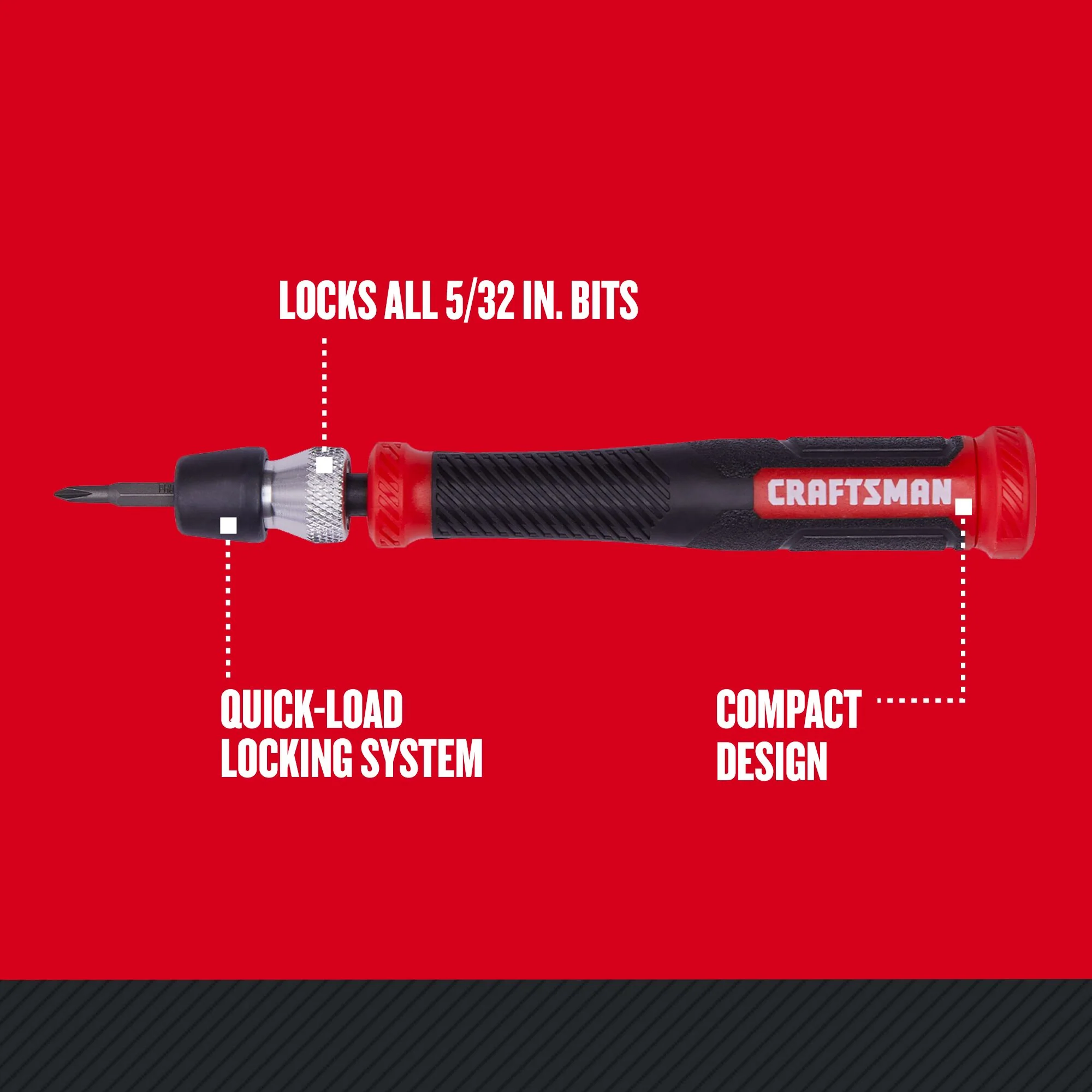 CRAFTSMAN Precision 14-Piece Bi-Material Handle Multi-Bit Screwdriver Set - Image 3