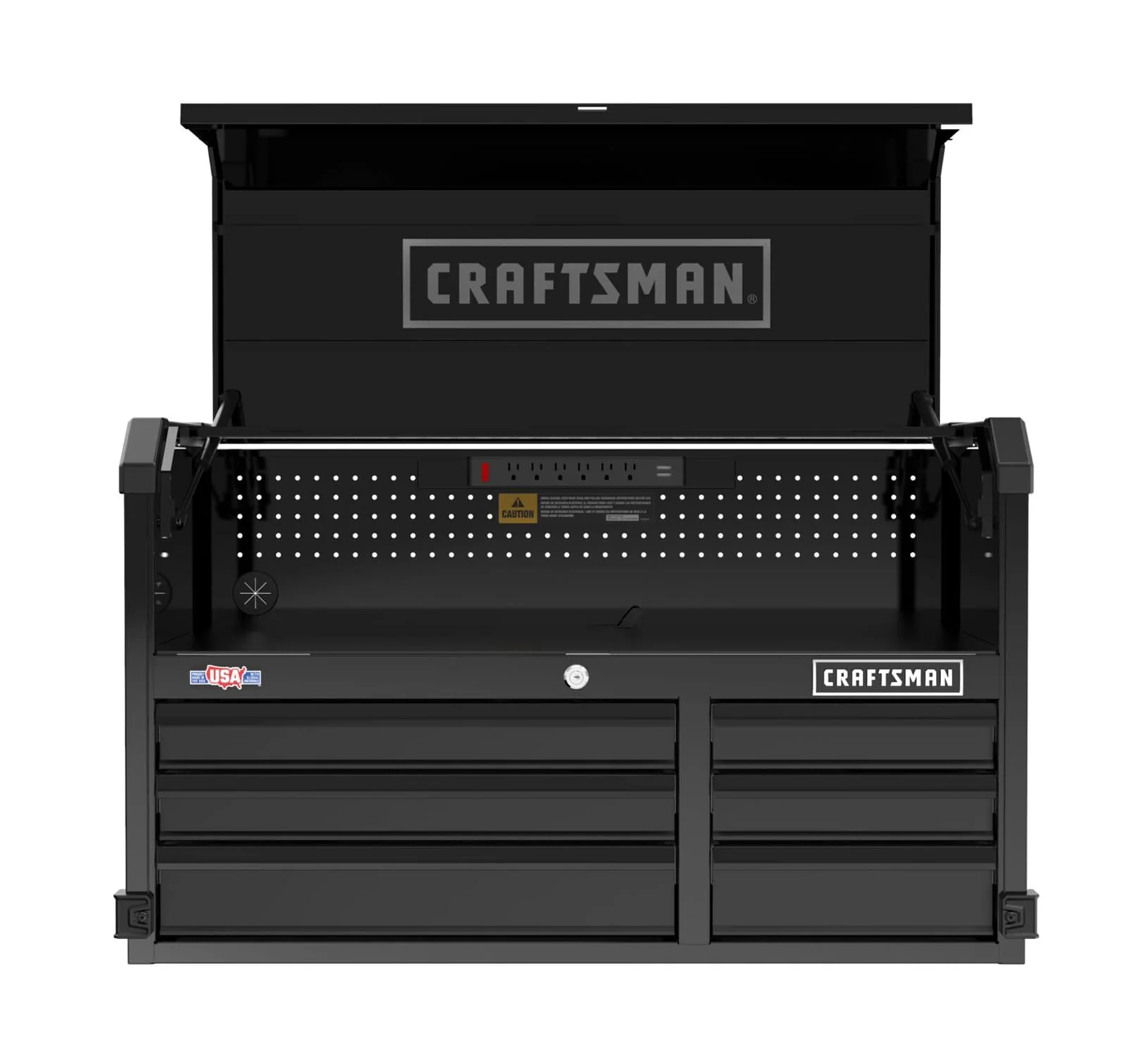 CRAFTSMAN Premium 2000 Series 40.5-in W x 24.5-in H 6-Drawer Steel Tool Chest (Black)