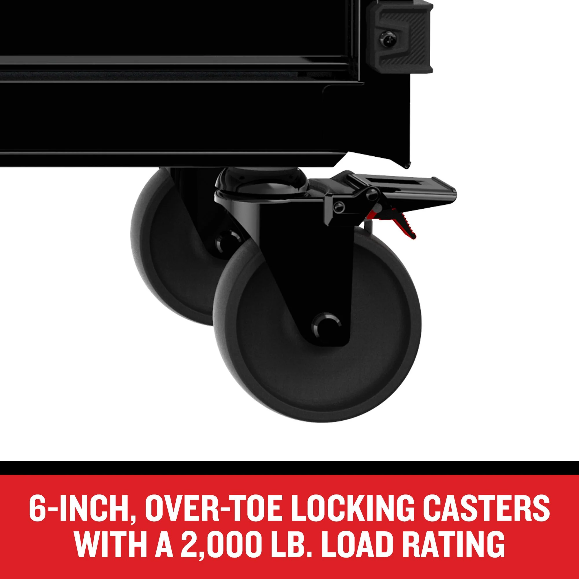 CRAFTSMAN Premium 2000 Series 51.2-in L x 39.5-in H 8-Drawer Rolling Black Wood Work Bench - Image 4