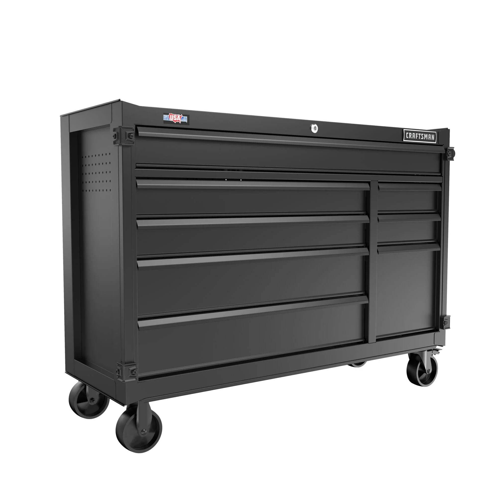 CRAFTSMAN Premium 2000 Series 8-Drawer Steel Rolling Tool Cabinet, Black