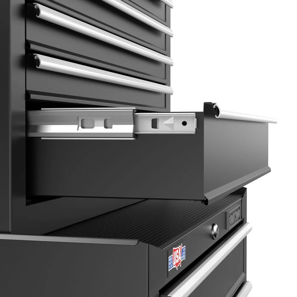 CRAFTSMAN S1000 Series 26-in W x 17.25-in H 5-Drawer Steel Tool Chest, Black - Image 2