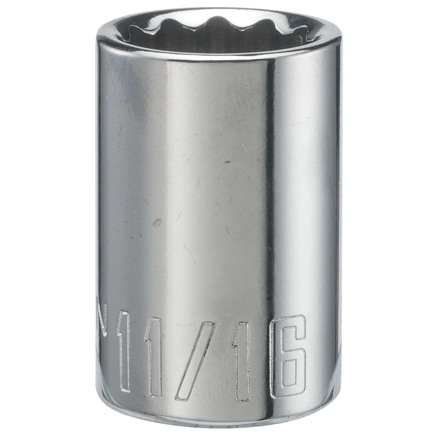 Craftsman SAE 12 Point Shallow Socket - 11/16 in. X 1/2 in. Drive