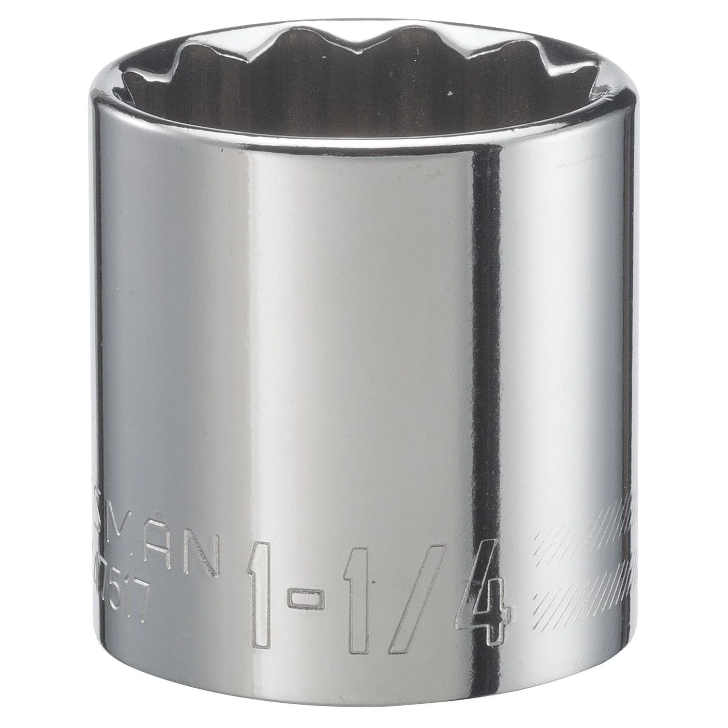 Craftsman SAE 12 Point Standard Socket, 1-1/4 in. X 1/2 in. Drive