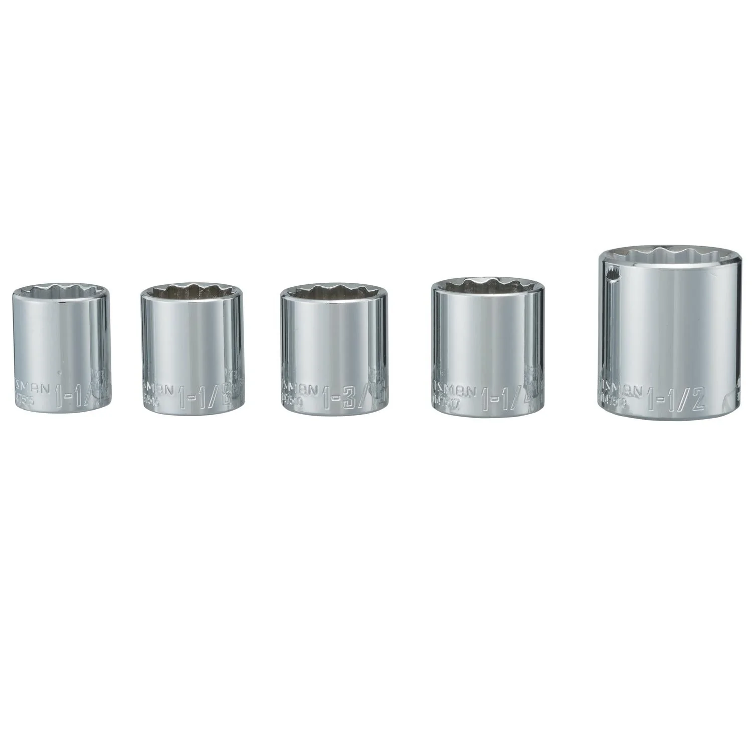 Craftsman SAE 12 Point Standard Socket Set, 5 pc - Image 2
