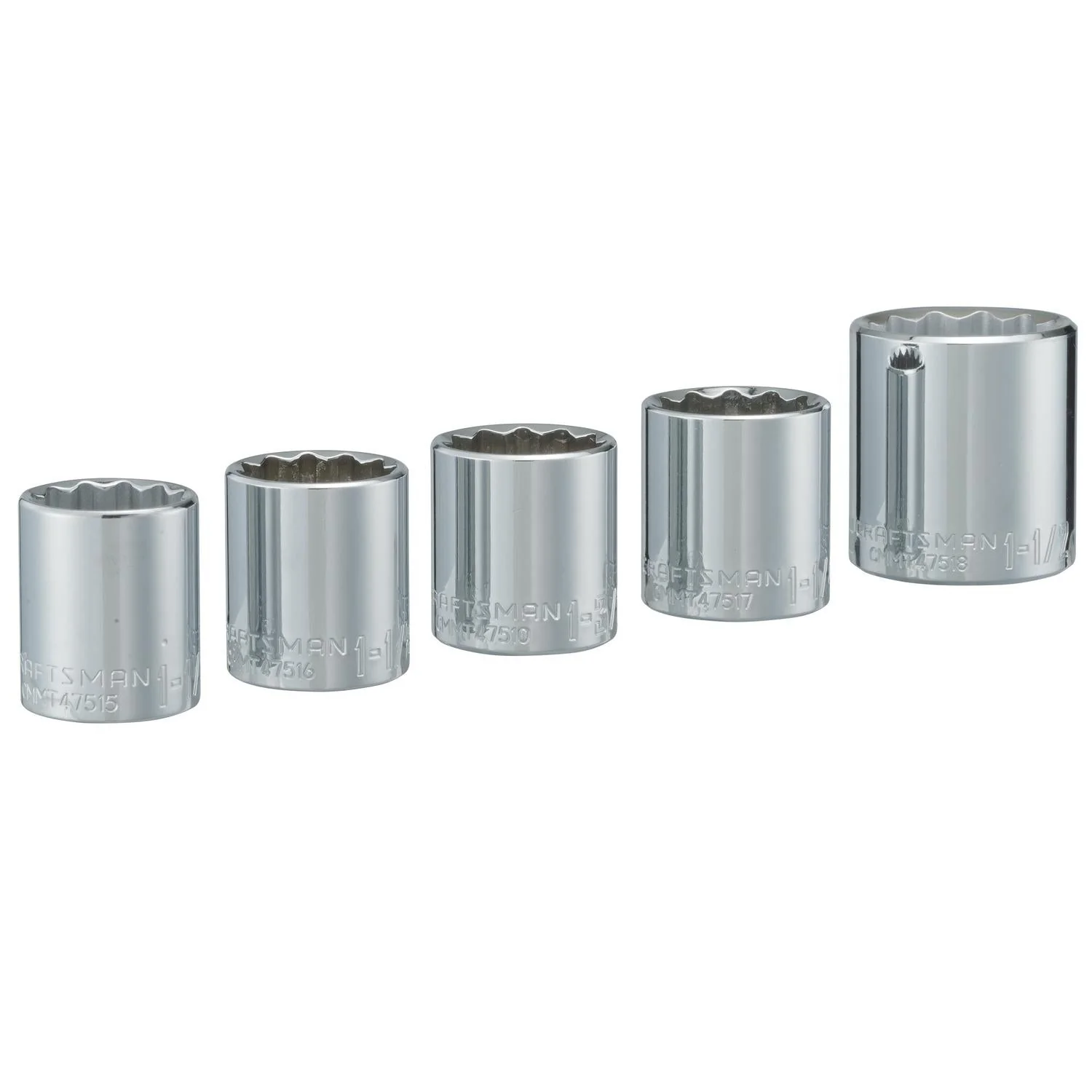 Craftsman SAE 12 Point Standard Socket Set, 5 pc