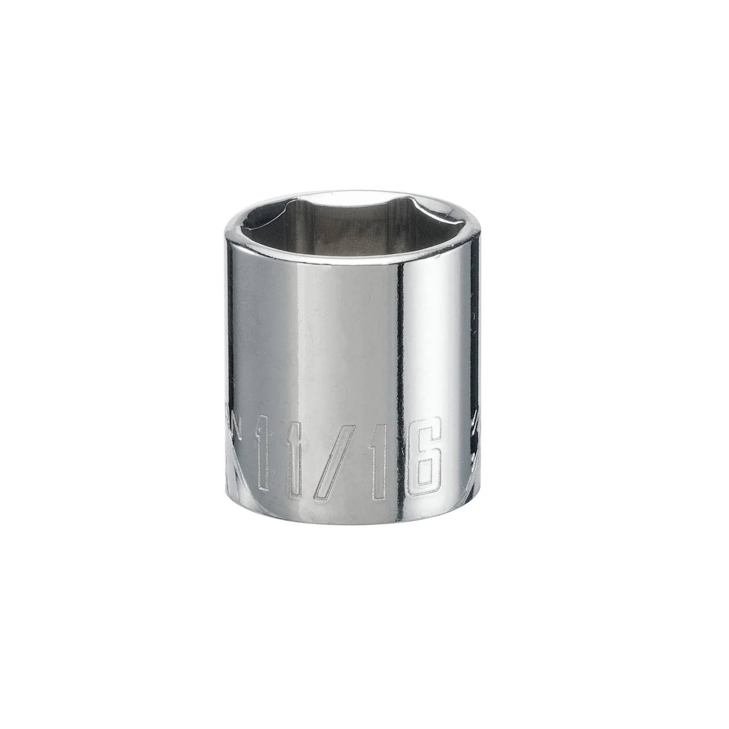 Craftsman SAE 6 Point Shallow Socket - 11/16 in. X 3/8 in. Drive