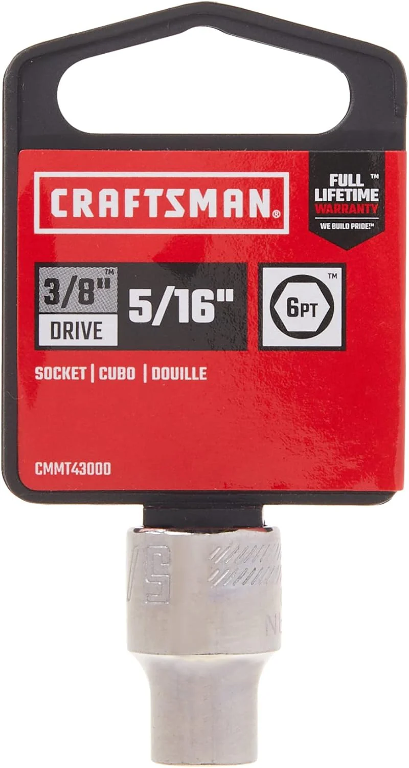 Craftsman SAE 6-Point Shallow Socket, 5/16 in., 3/8 in. Drive (CMMT43000) - Image 4