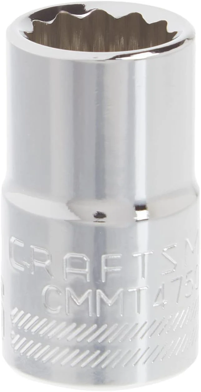 CRAFTSMAN Standard (SAE) 1/2-in Drive 12-Point 9/16-in Shallow Socket