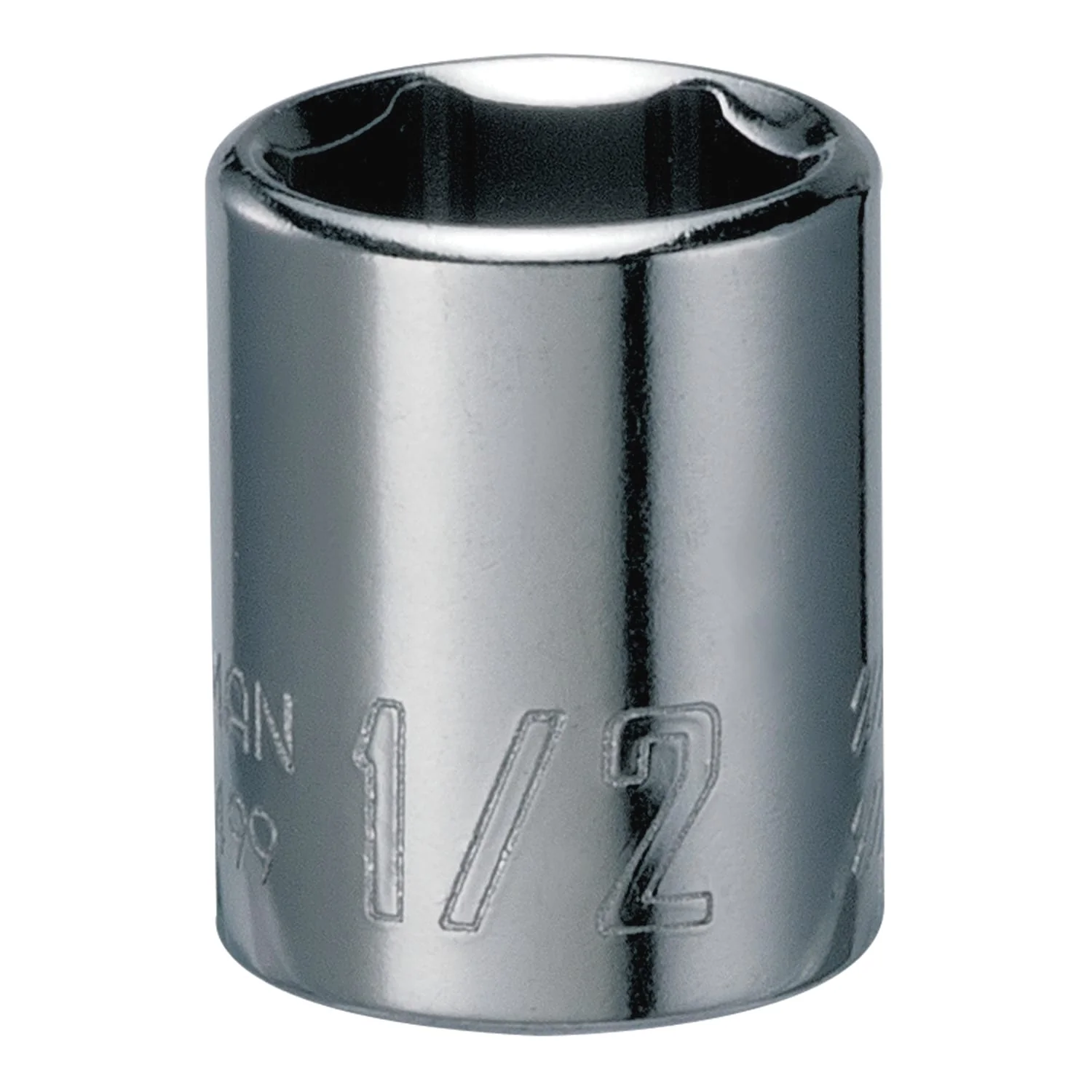 CRAFTSMAN Standard (SAE) 1/4-in Drive 6-Point 1/2-in Shallow Socket