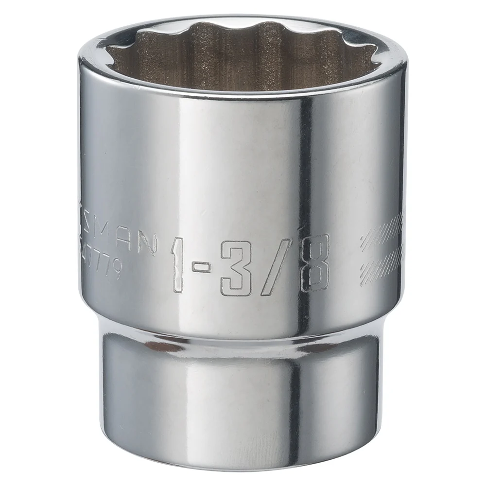 CRAFTSMAN Standard (SAE) 3/4-in Drive 12-Point 1-3/8-in Shallow Socket
