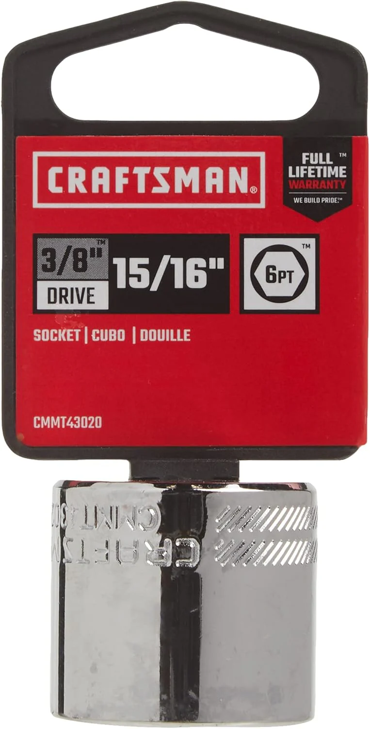 CRAFTSMAN Standard (SAE) 3/8-in Drive 6-Point 15/16-in Shallow Socket - Image 2