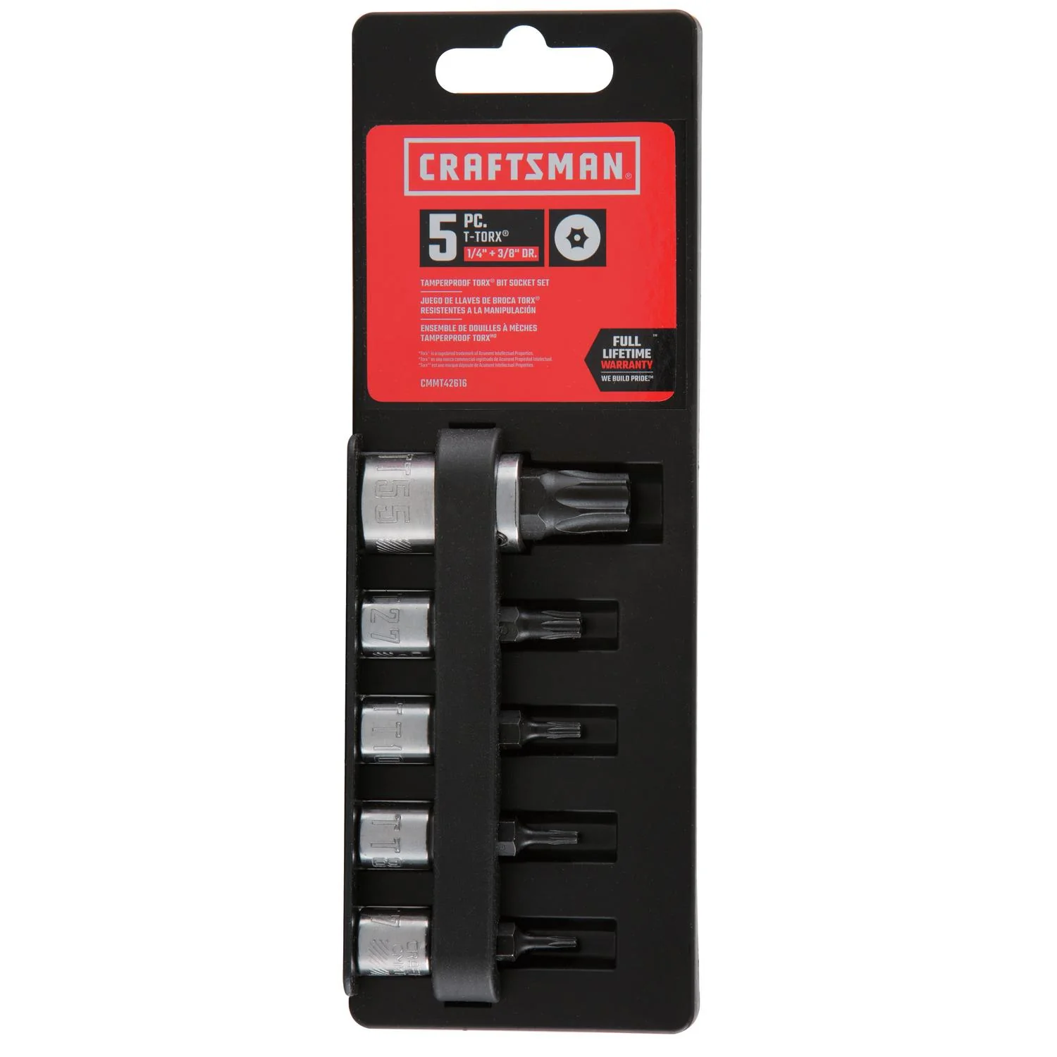 Craftsman Tamperproof Torx Bit Socket Set, 5 pc - Image 3