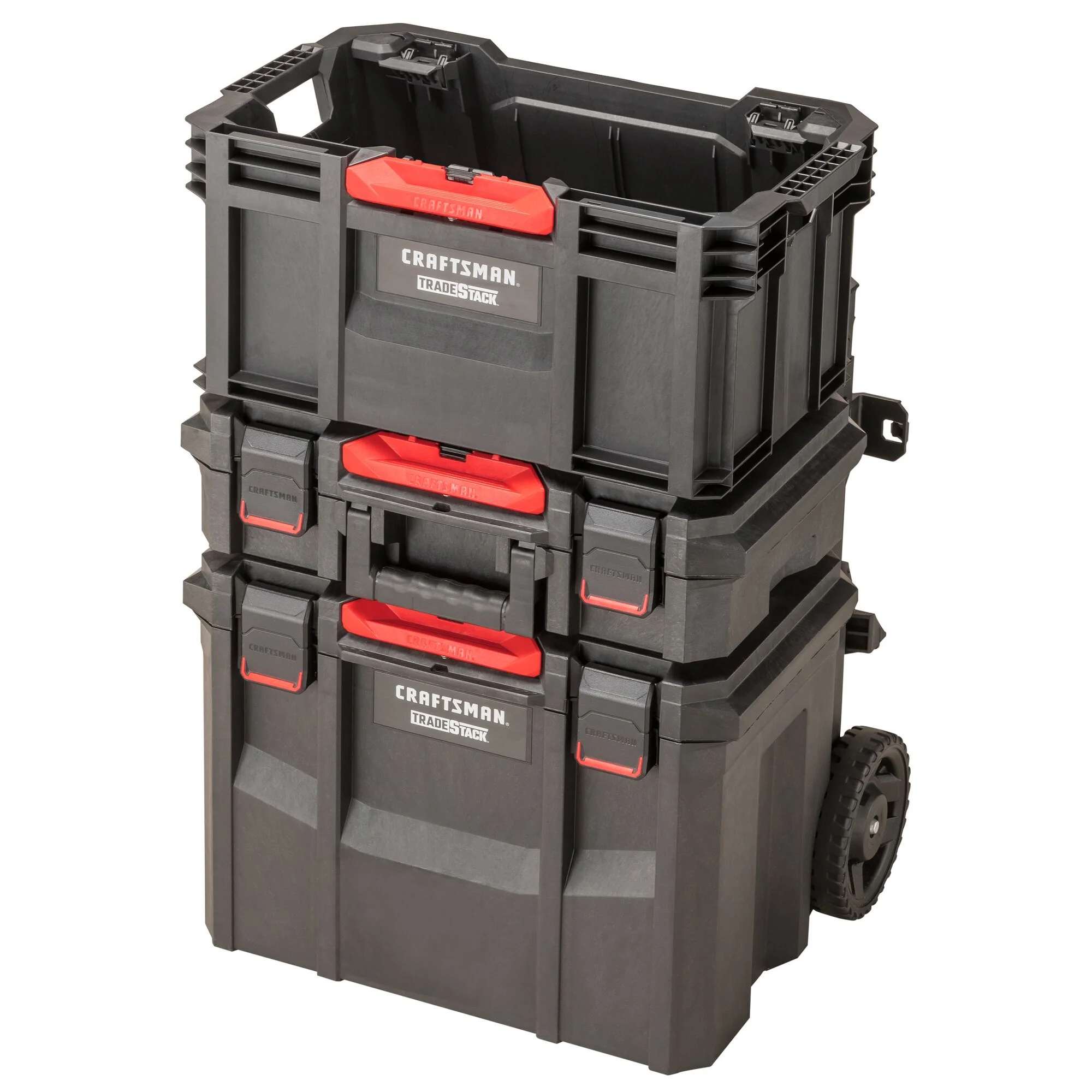 CRAFTSMAN TRADESTACK System 22.6-in W x 31.9-in H Structural Foam Rolling, Lockable Tool Box with Wheels