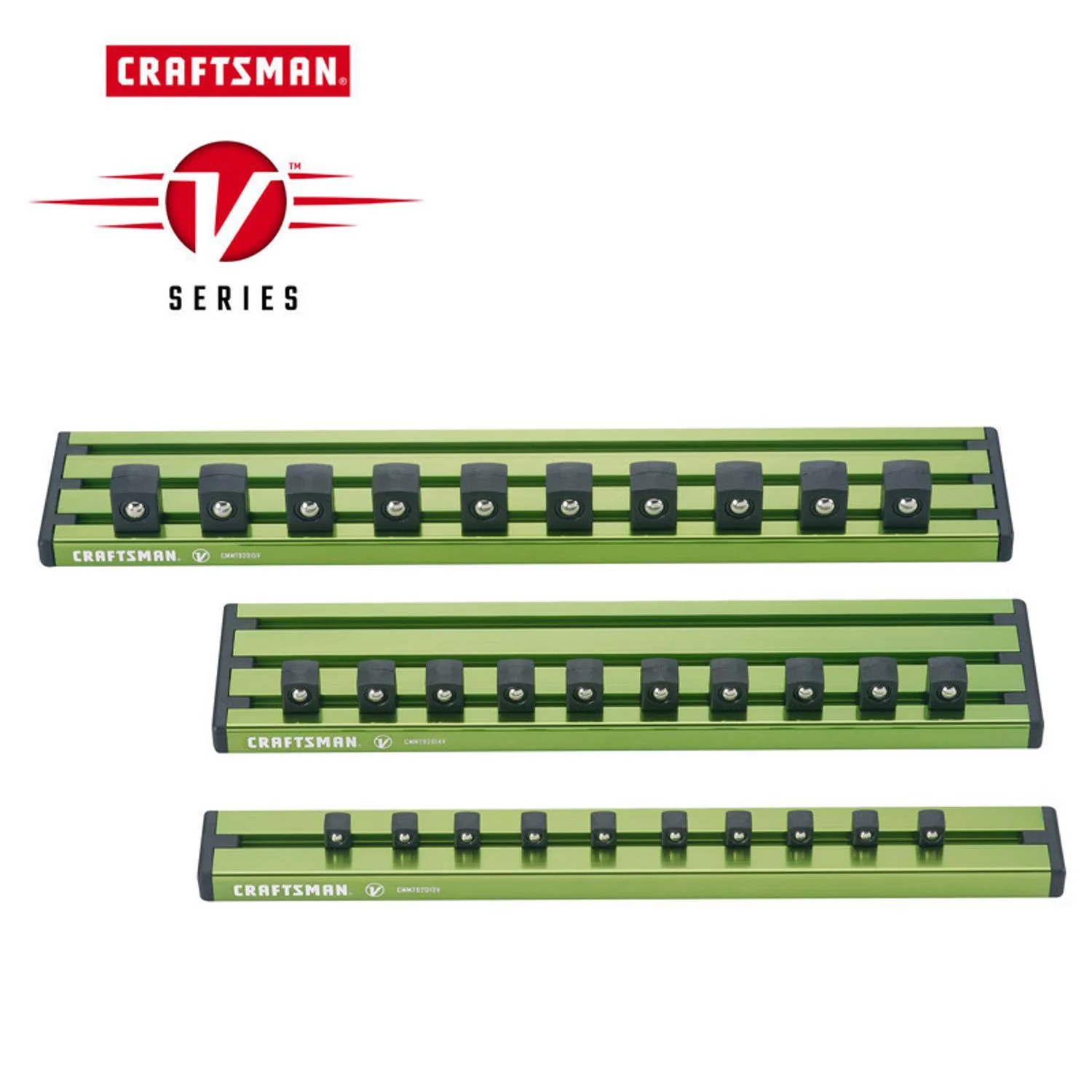 Craftsman V-Series Magnetic Socket Rail Set, 3 pc - Image 2