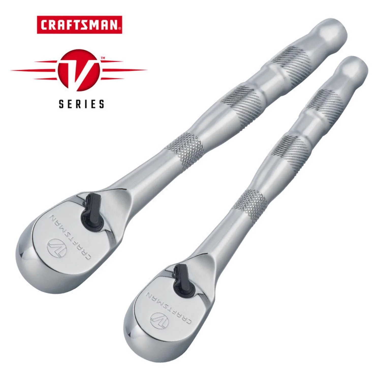 Craftsman V-Series 3/8 and 1/2 in. Drive Ratchet Set, 96 Teeth - Image 2
