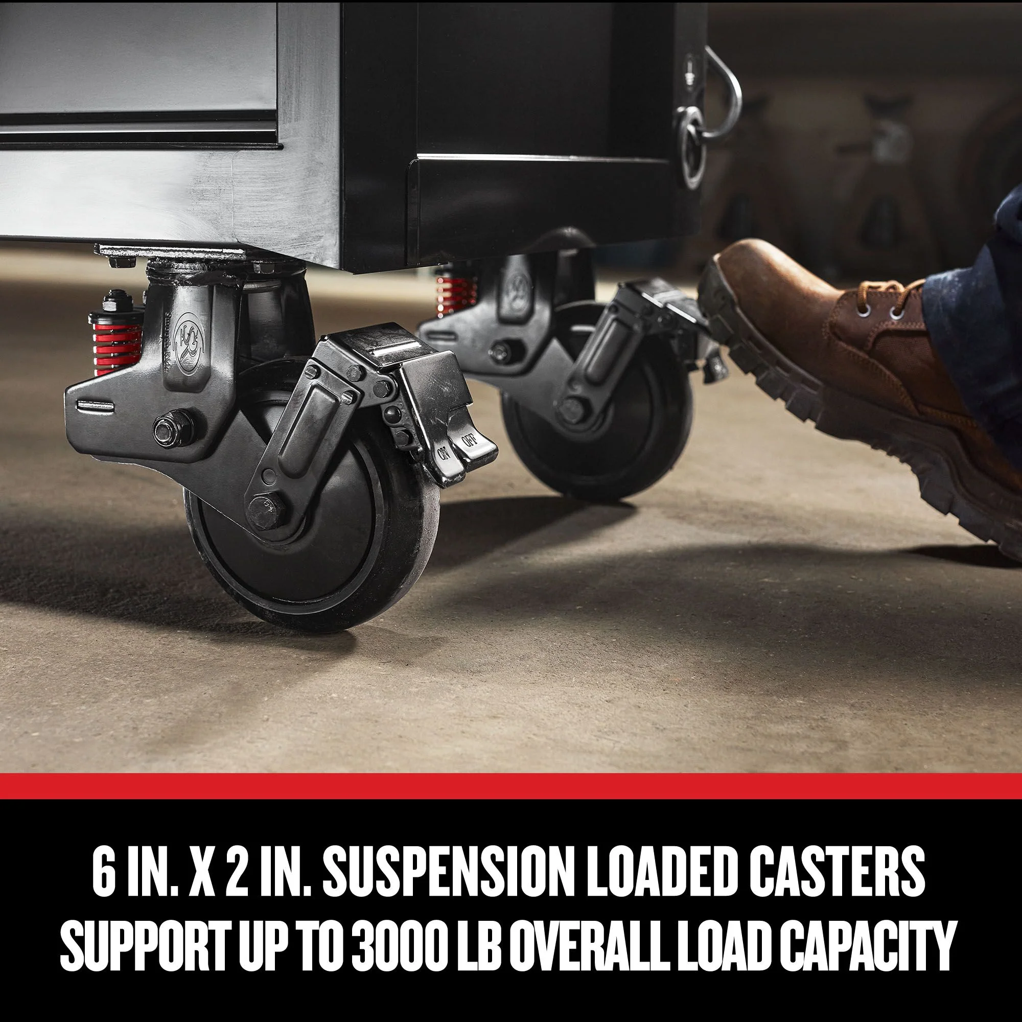 CRAFTSMAN V-Series 63-in W x 40-in H 11-Drawer Steel Rolling Tool Cabinet (Black) - Image 7