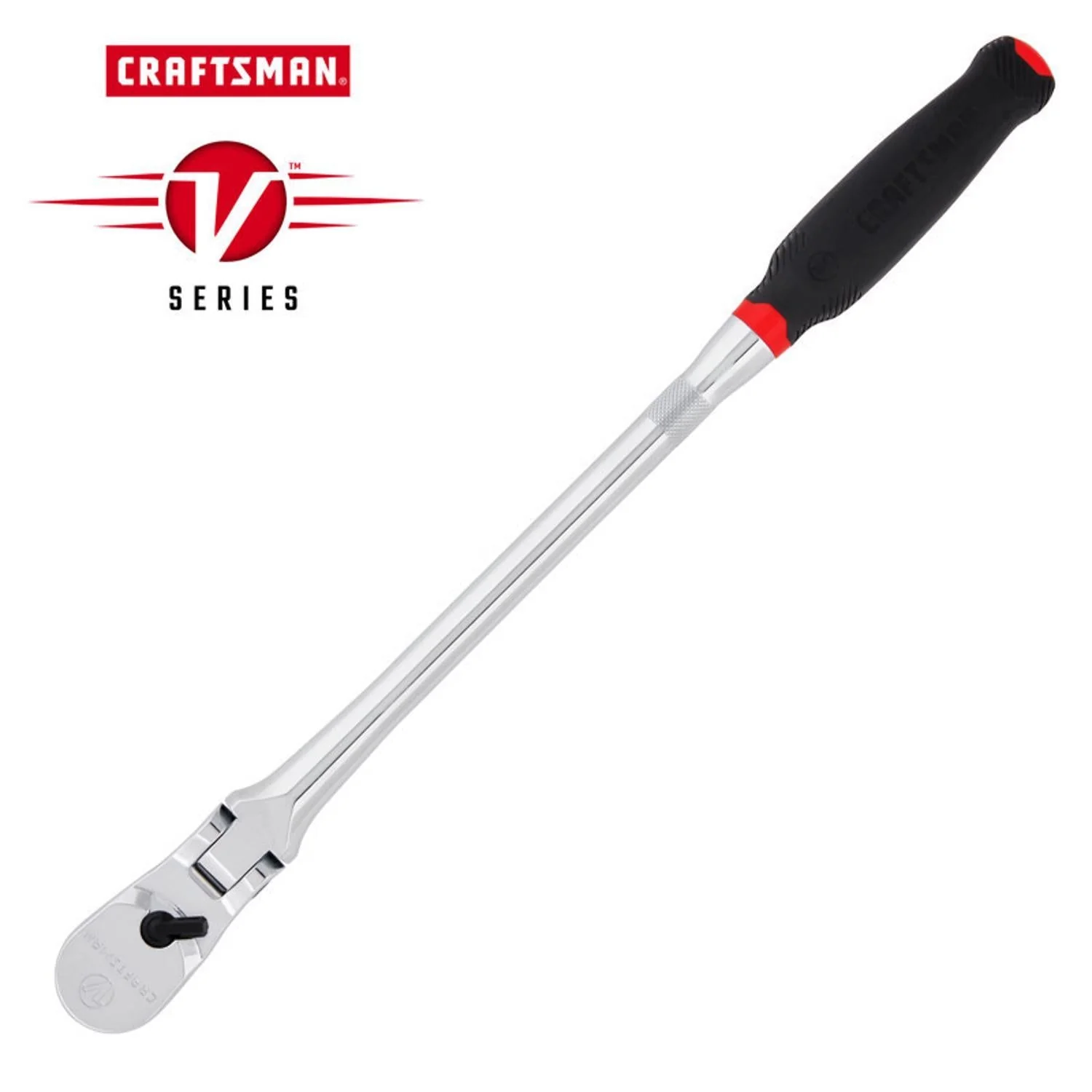 Craftsman V-Series Comfort Grip Long Flex Head Ratchet, 1/2 in. Drive, 96 Teeth - Image 2