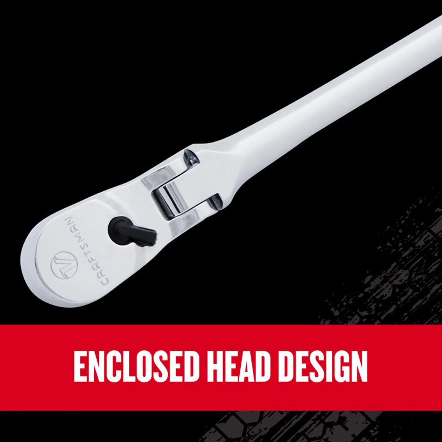 Craftsman V-Series Comfort Grip Long Flex Head Ratchet, 1/2 in. Drive, 96 Teeth - Image 4