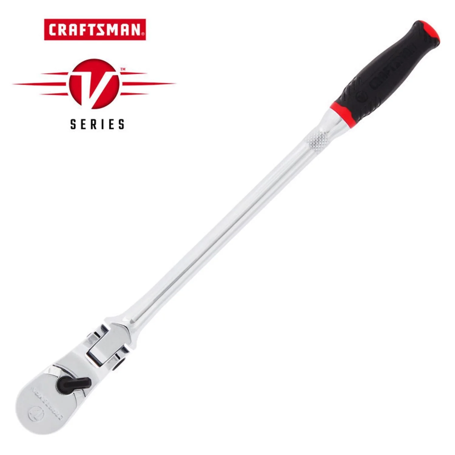 Craftsman V-Series Comfort Grip Long Flex Head Ratchet, 1/4 in. Drive, 80 Teeth - Image 2