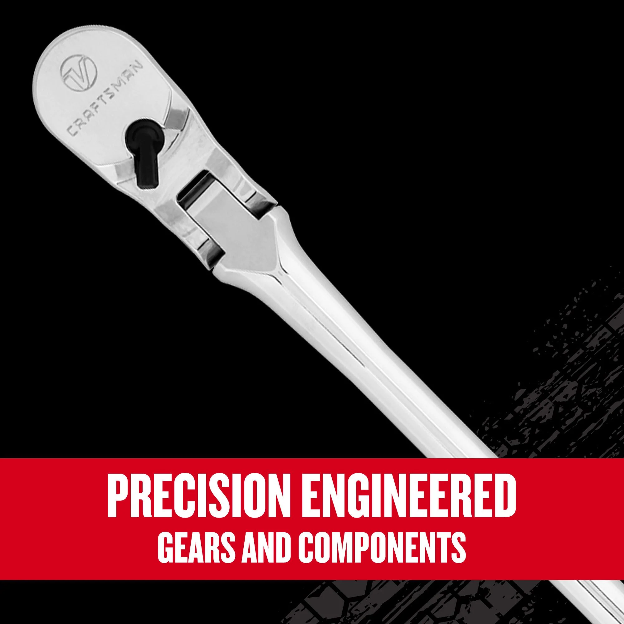 Craftsman V-Series Flex Head Ratchet Set, 3-Piece – 1/4-in, 3/8-in & 1/2-in Drive - Image 5