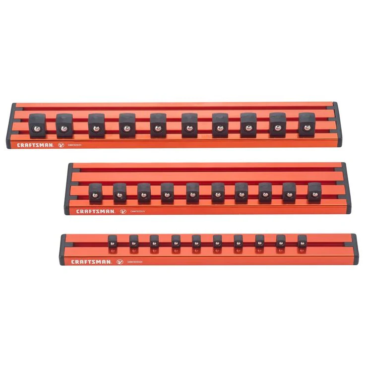 Craftsman V-Series Magnetic Socket Rail Set, 3 pc