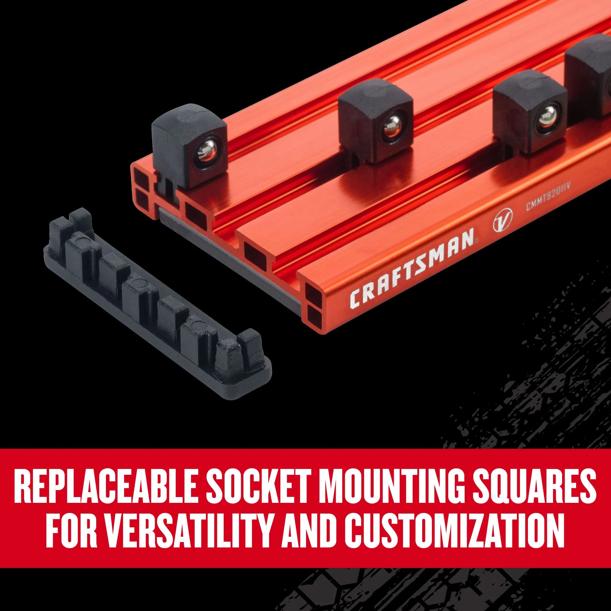 CRAFTSMAN V-Series Magnetic Socket Rail Set, 3-Piece (1/4-in, 3/8-in, 1/2-in) - Image 4