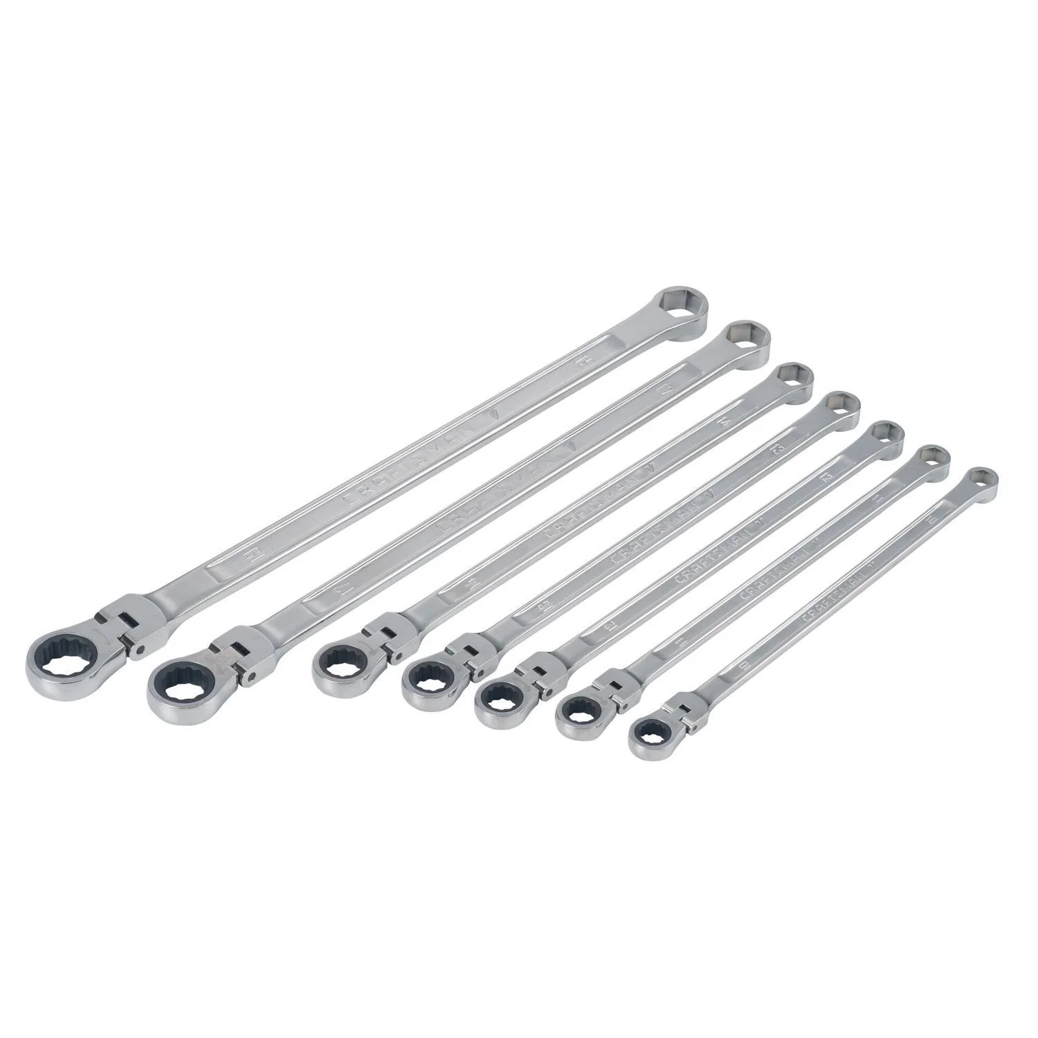Craftsman V-Series Metric Extra Long Flex Head Box Wrench Set, 7-Piece