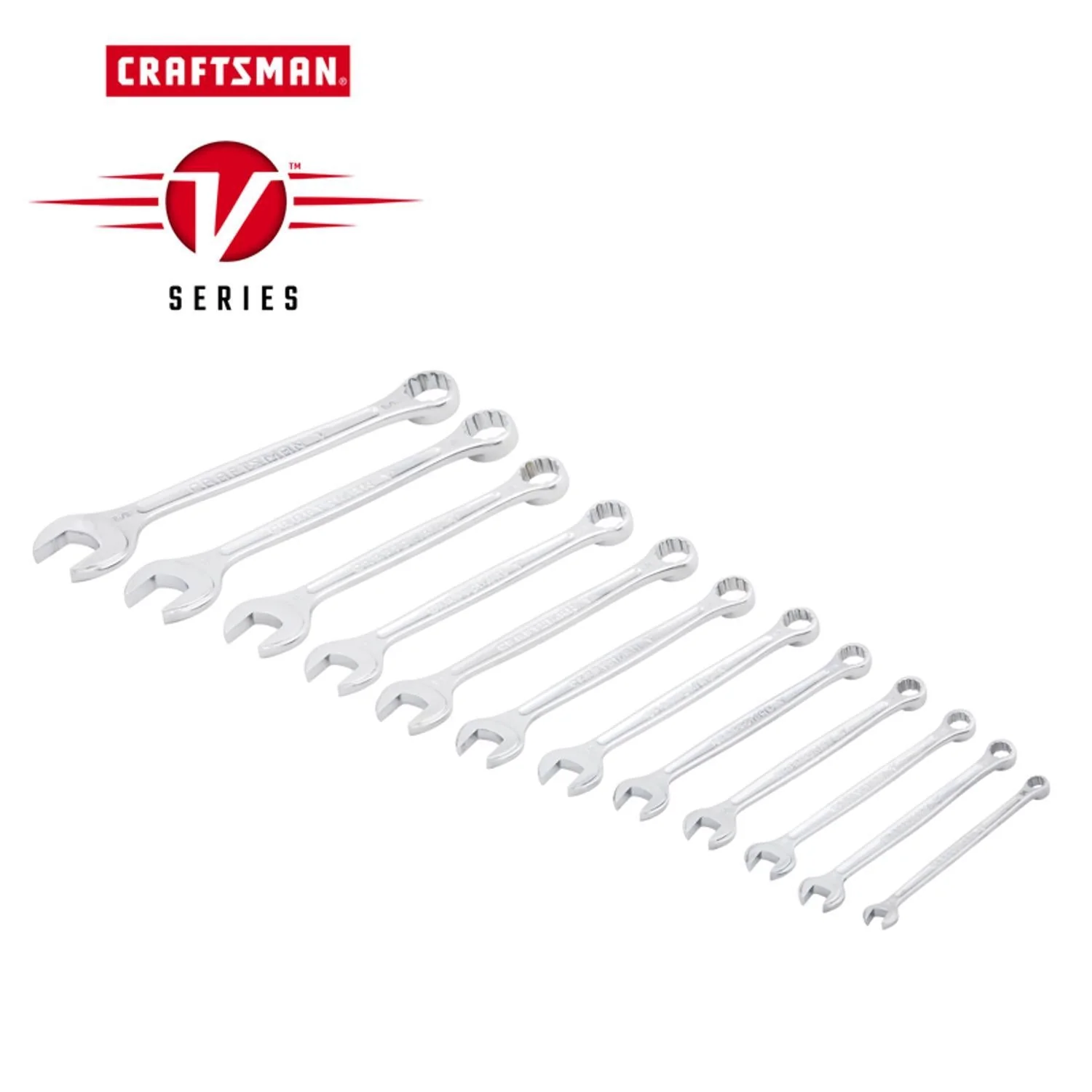 Craftsman V-Series Metric I-Beam Combination Wrench Set, 12-Piece - Image 2