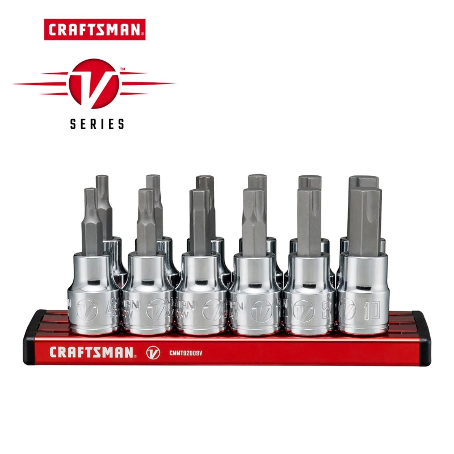 Craftsman V-Series X-Tract Technology 3/8 in. Drive Metric and SAE Hex Bit Socket Set, 12 pc - Image 2