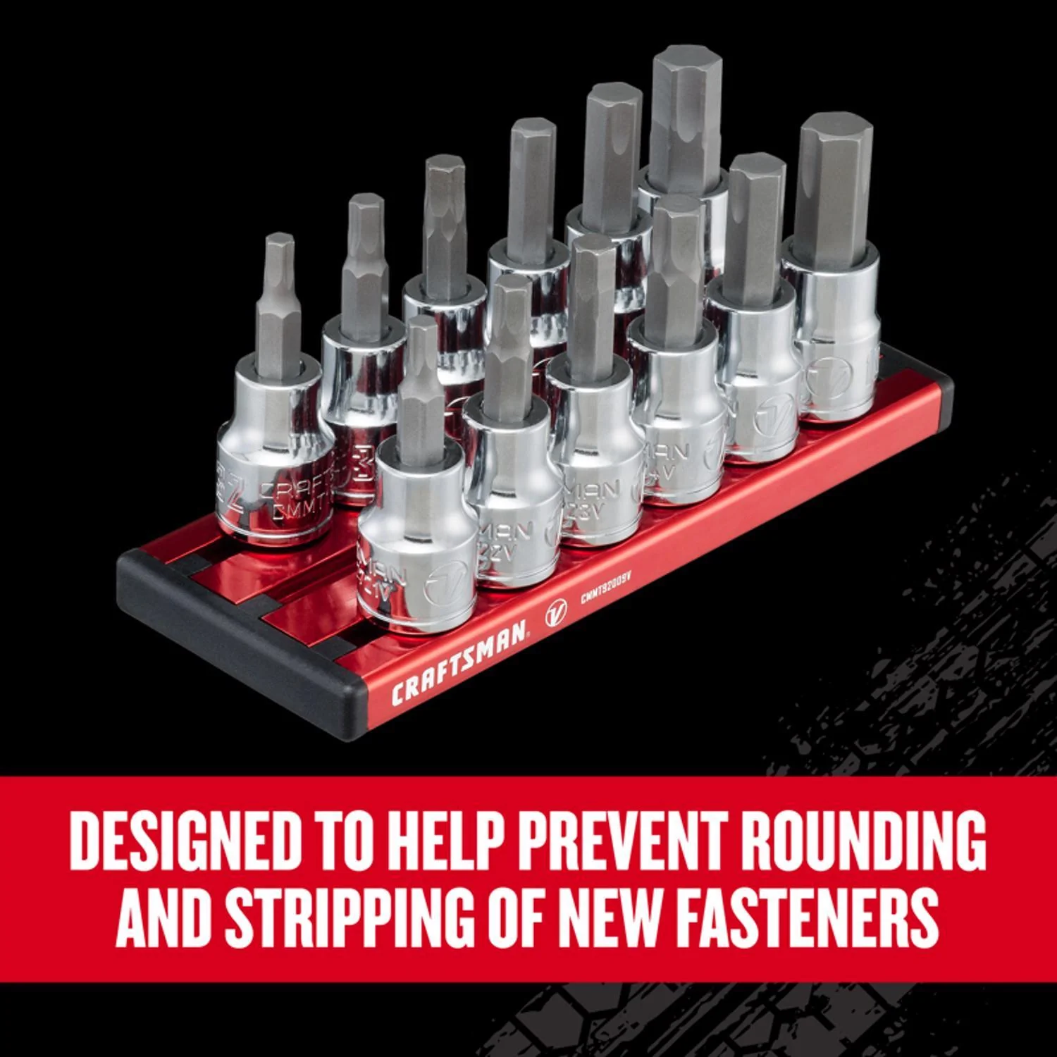Craftsman V-Series X-Tract Technology 3/8 in. Drive Metric and SAE Hex Bit Socket Set, 12 pc - Image 4