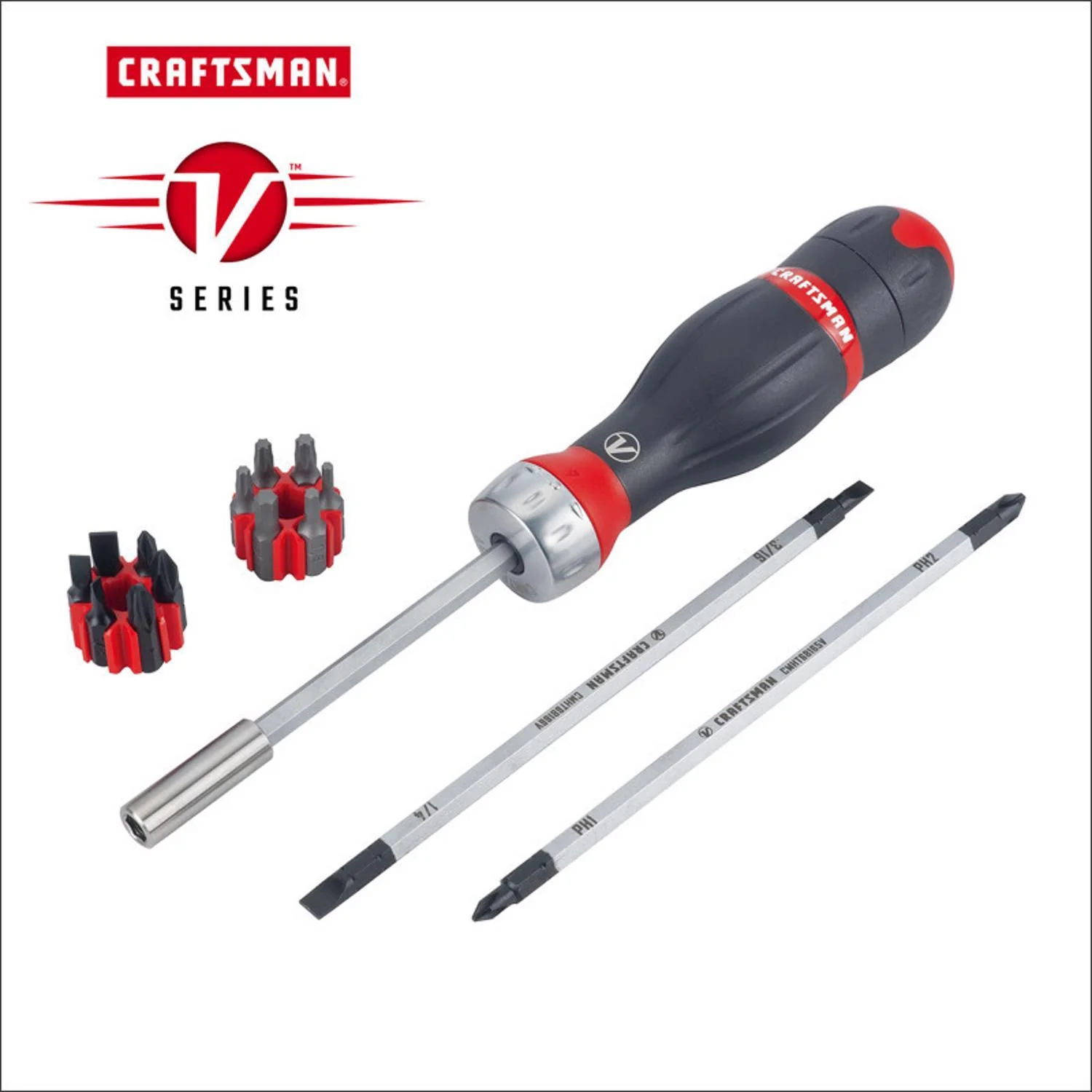 Craftsman V-Series X-Tract Technology 3-in-1 Ratcheting Screwdriver Set, 16 pc - Image 2