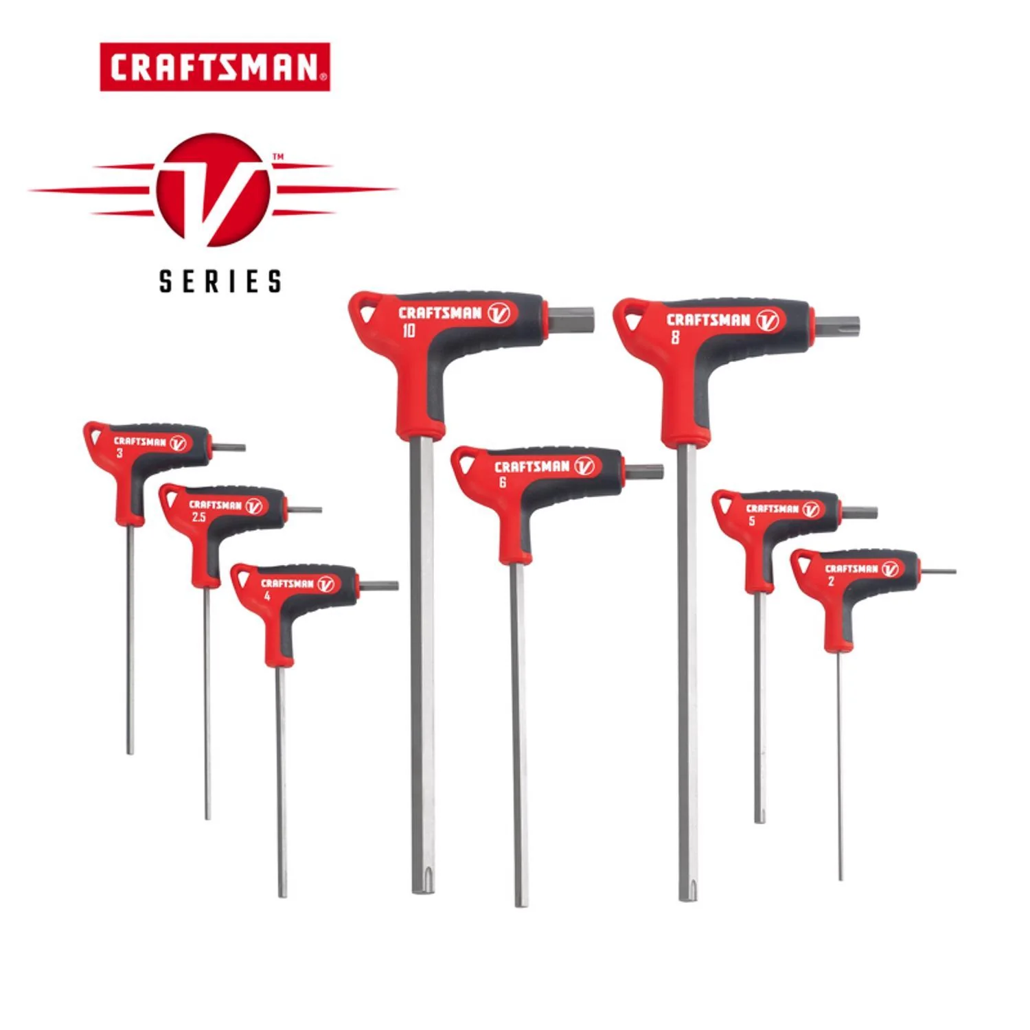 Craftsman V-Series X-Tract Technology Metric T-Handle Hex Key Set, 8 pc - Image 2