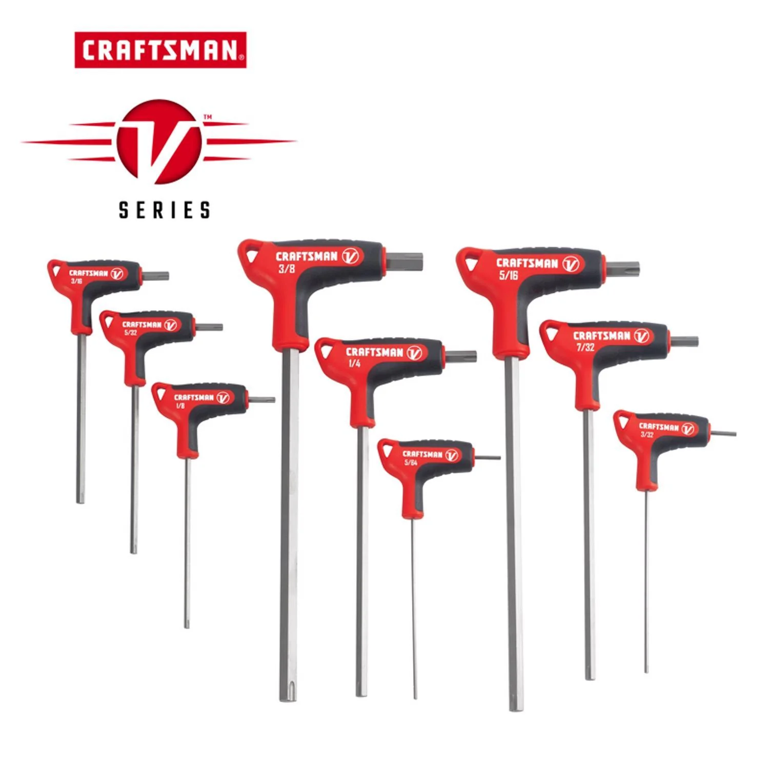 Craftsman V-Series X-Tract Technology SAE T-Handle Hex Key Set, 9 pc - Image 2
