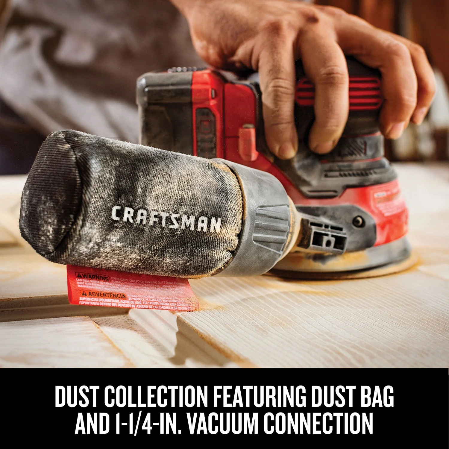 CRAFTSMAN V20 20-Volt Cordless Random Orbital Sander, 5-Inch (Tool Only) - Image 5