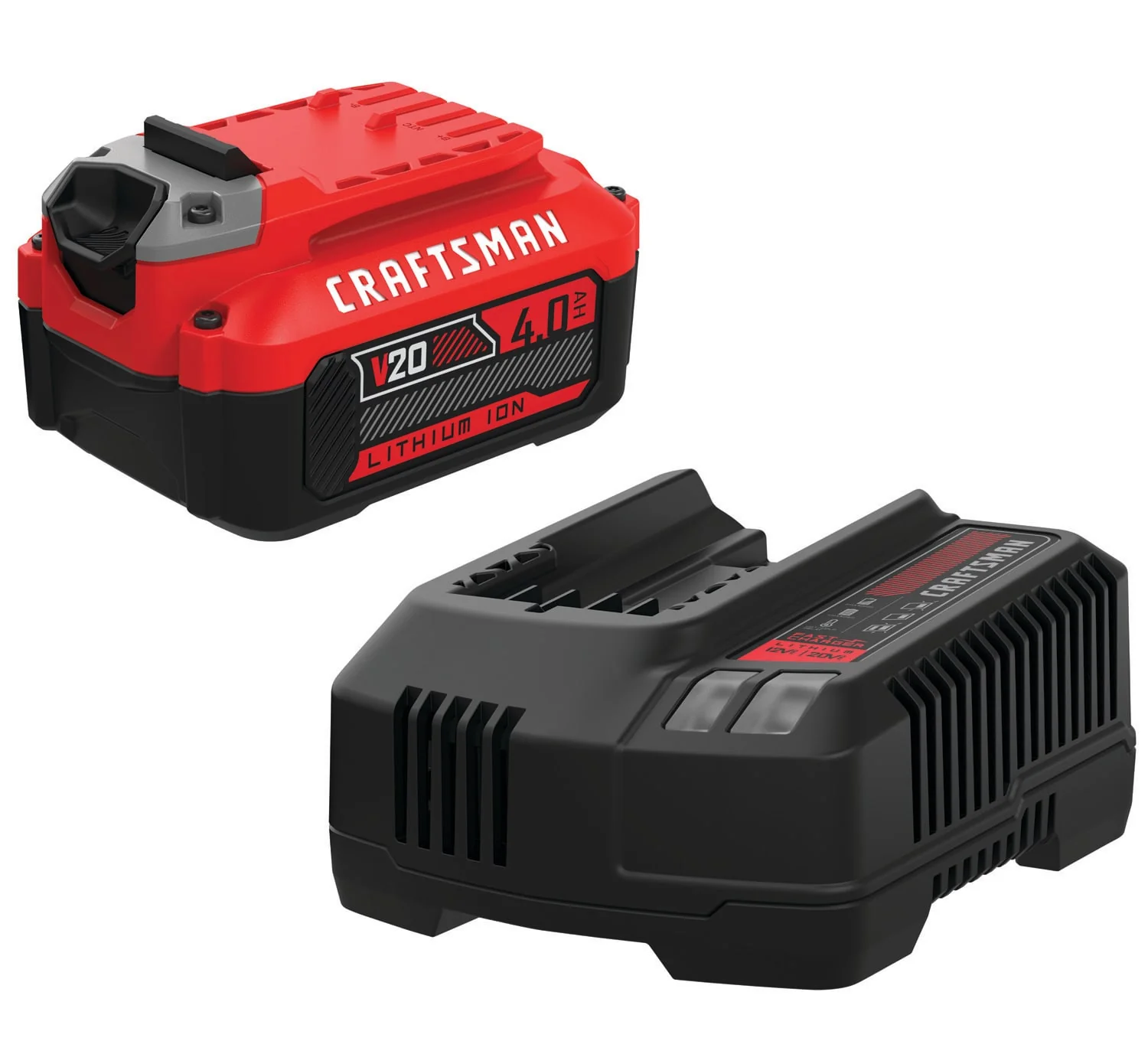 CRAFTSMAN V20 20-Volt Max 4.0Ah Lithium-Ion Battery & Charger Kit