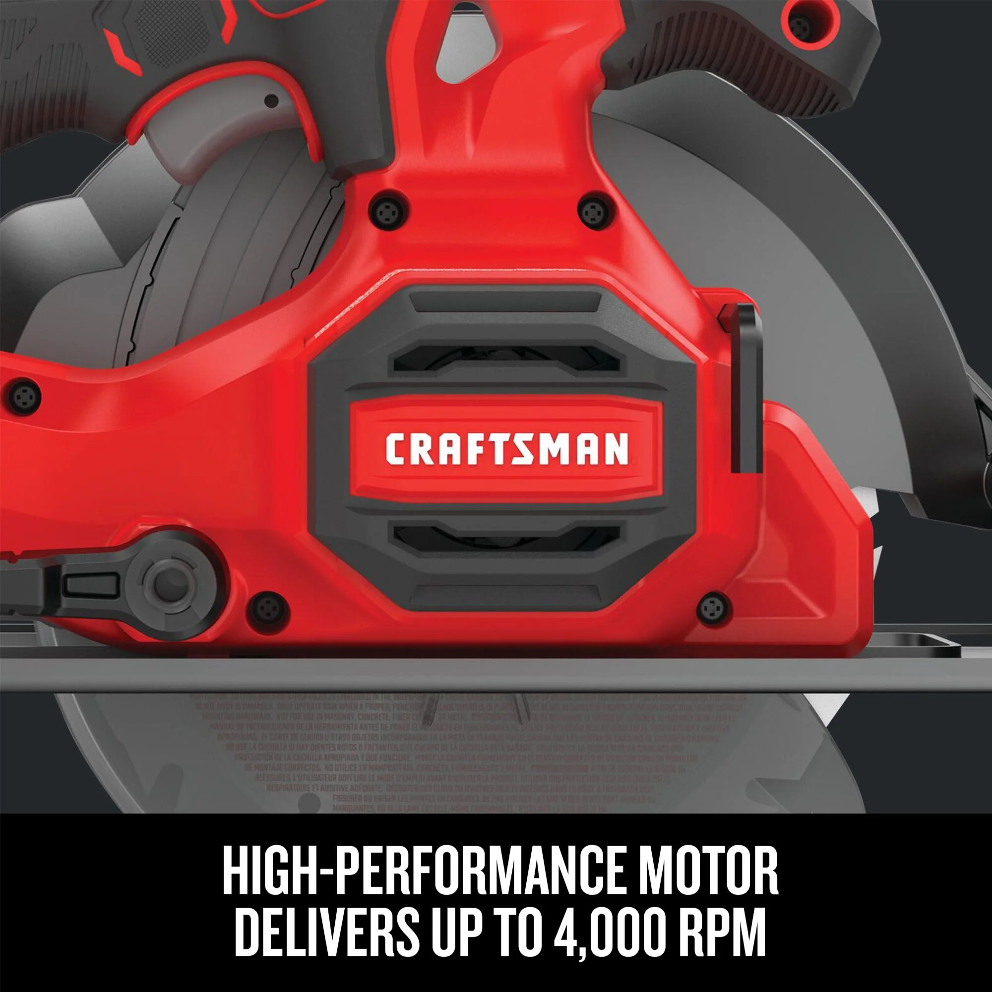 CRAFTSMAN V20 20-Volt Max 6-1/2-in Cordless Circular Saw with Brake and Metal Shoe, Tool Only - Image 3