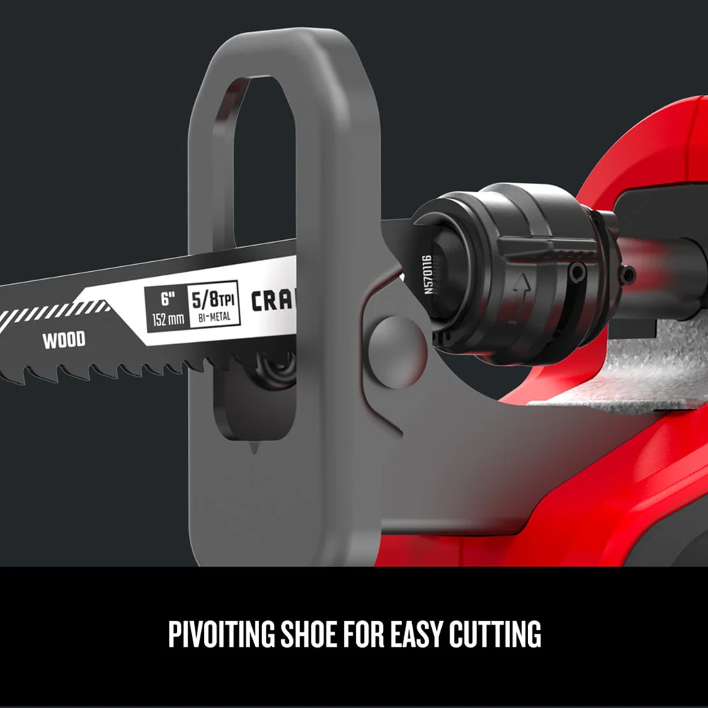 CRAFTSMAN V20 20-Volt Max Variable Speed Cordless Reciprocating Saw, Bare Tool (CMCS300B) - Image 4