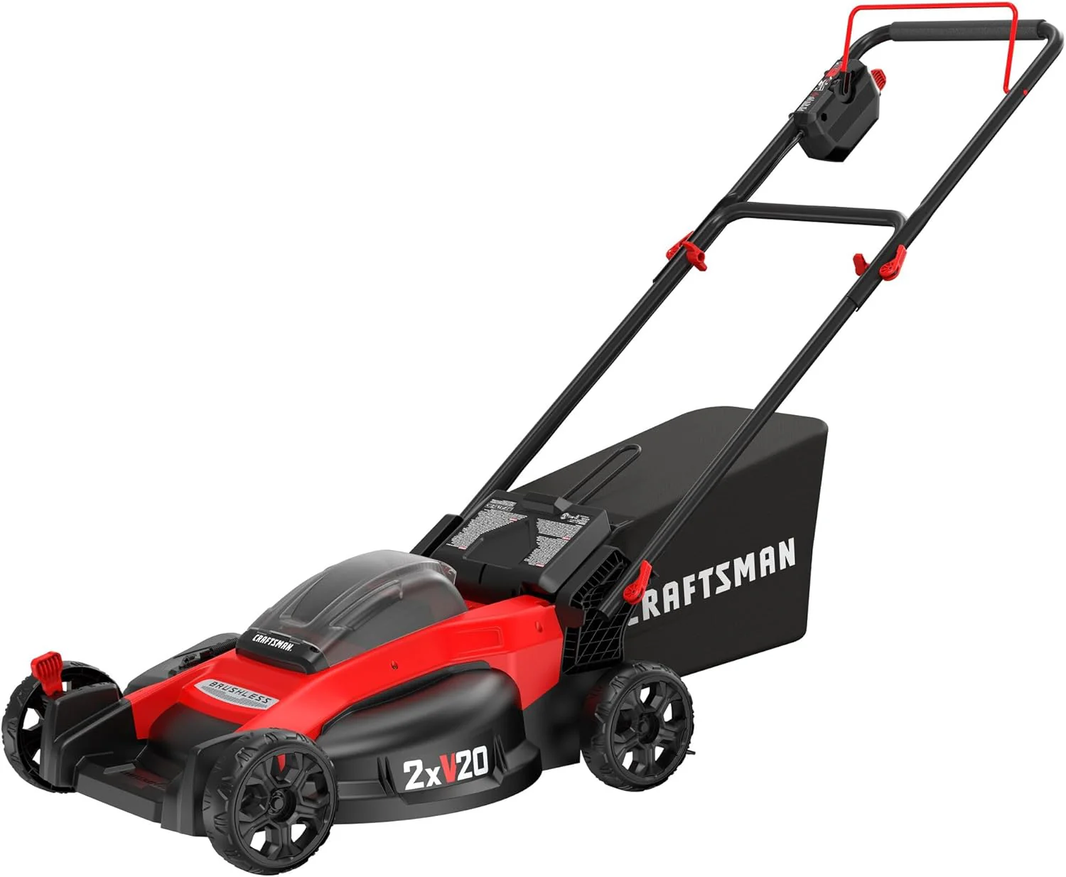 Craftsman V20 CMCMW220P2 20 in. Brushless Cordless Lawn Mower Kit with (2) 20V 5.0Ah Batteries & Charger