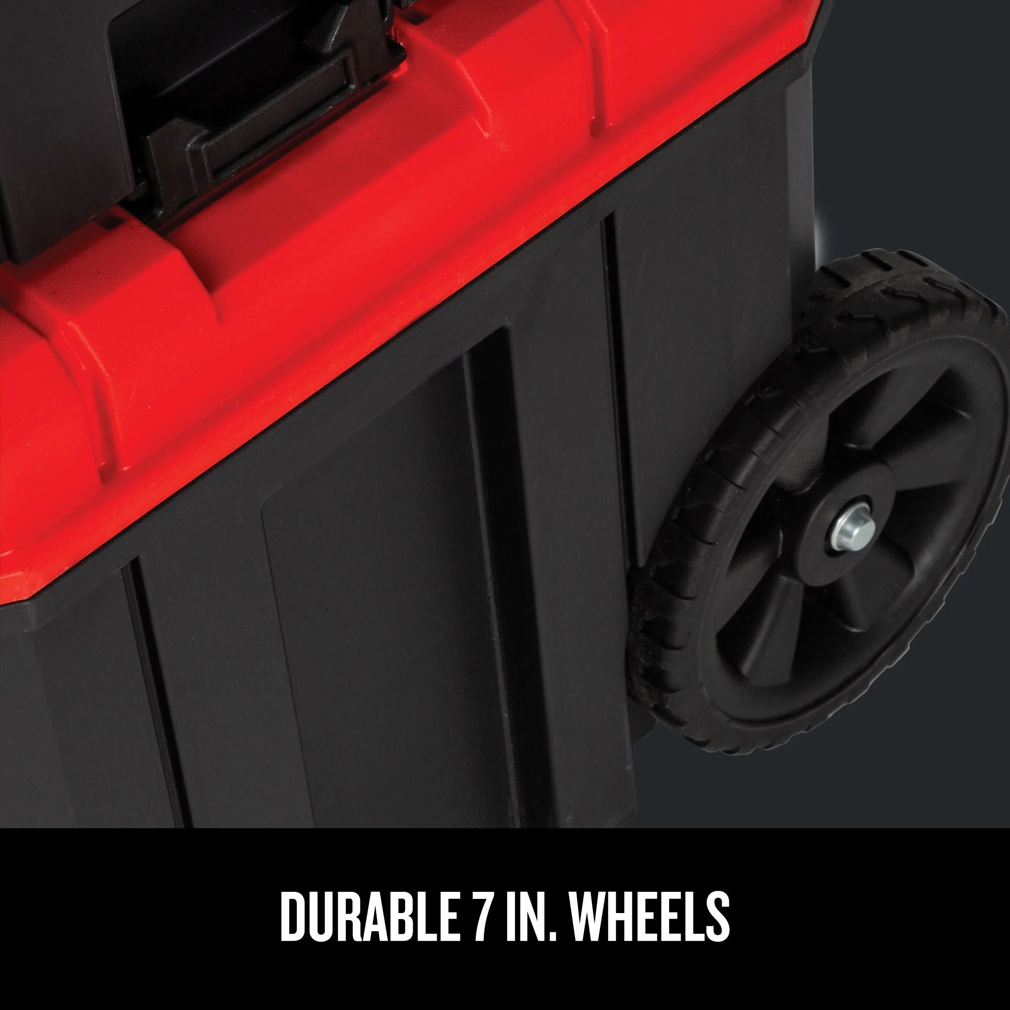 CRAFTSMAN VERSASTACK 20-in W x 39-in H x 17-in D Red Plastic Wheeled Lockable Tool Box - Image 8