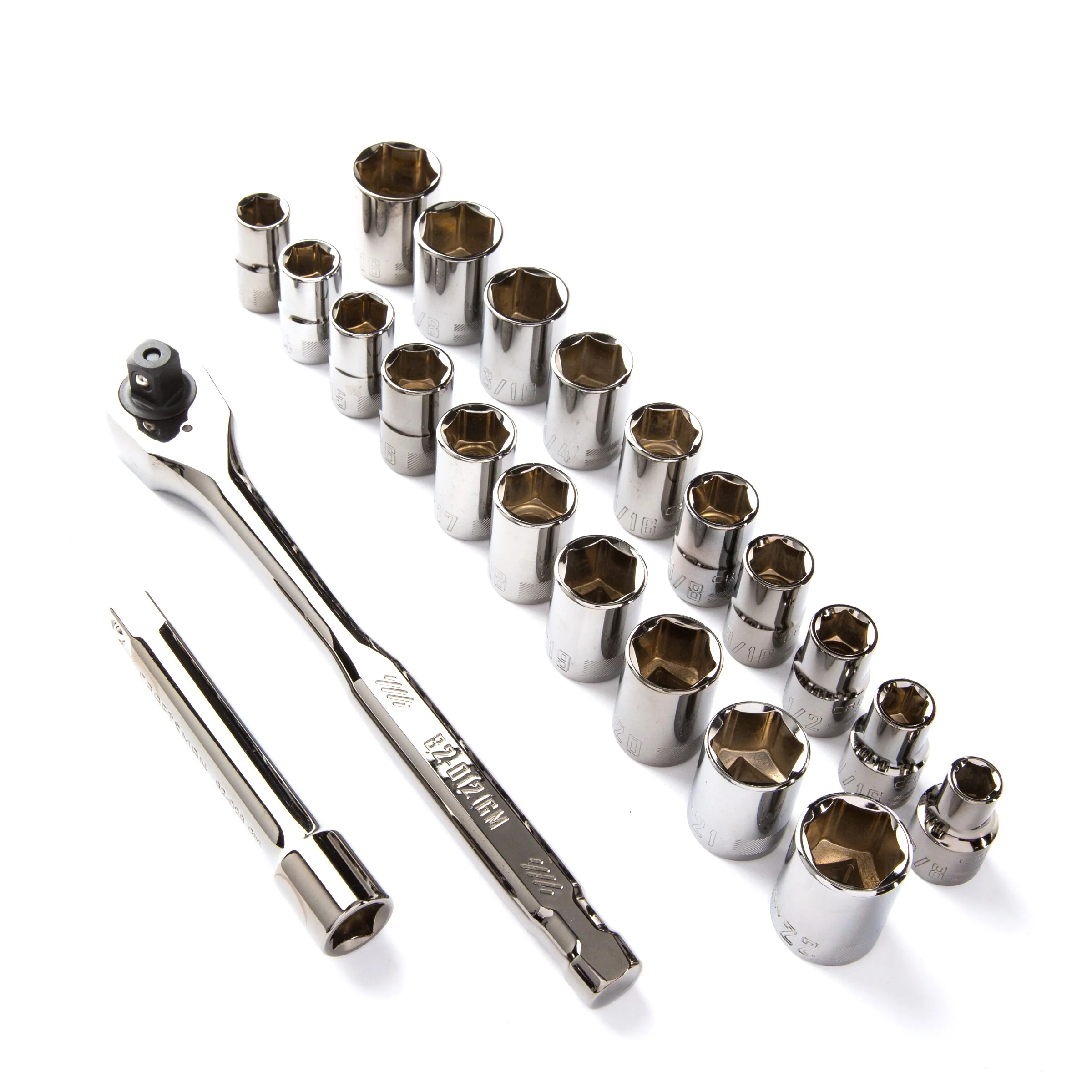CRAFTSMAN VERSASTACK 22-Piece SAE/Metric Gunmetal Chrome Mechanics Tool Set, 1/2-in Drive - Image 5