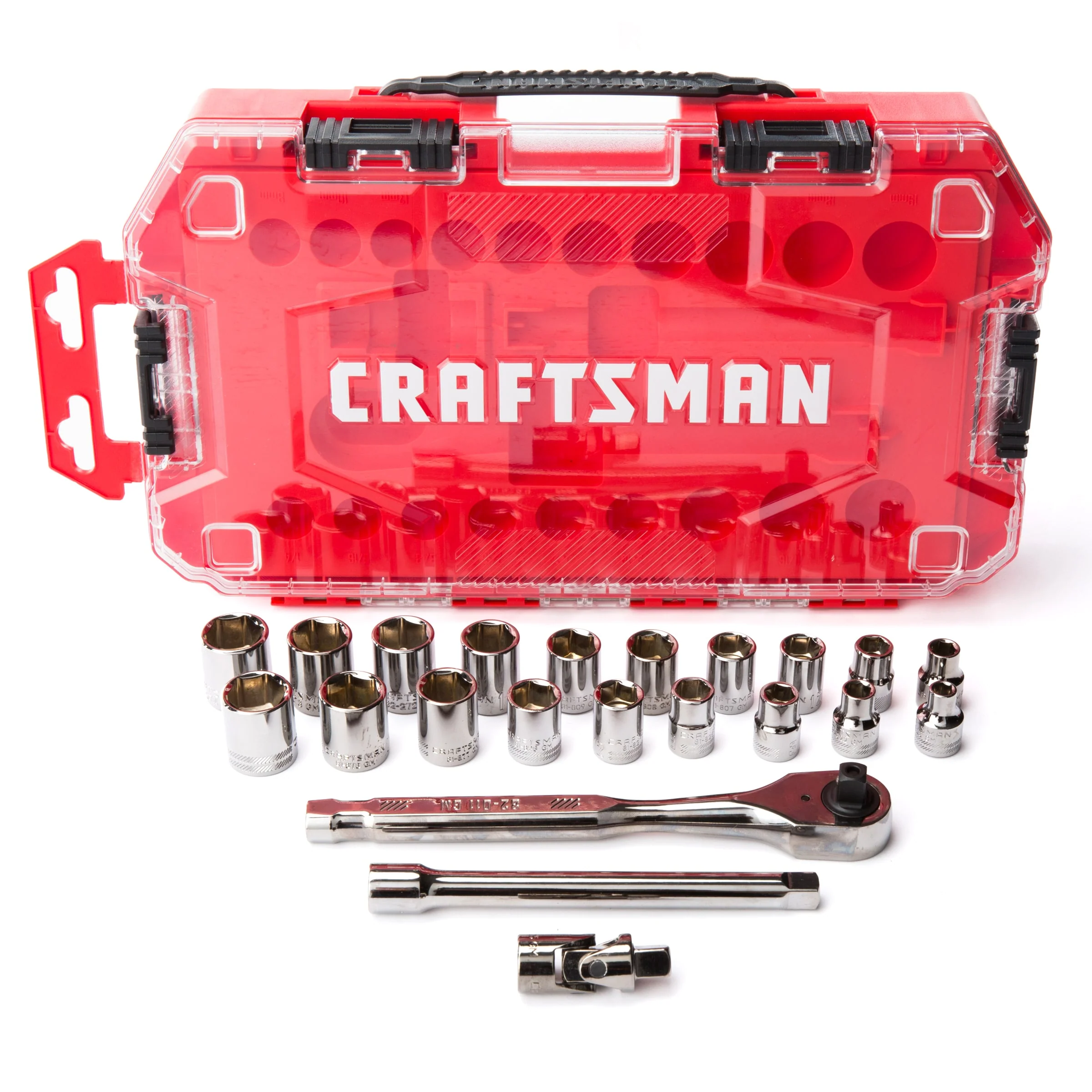 CRAFTSMAN VERSASTACK 22-Piece Standard (SAE) and Metric Gunmetal Chrome Mechanics Tool Set with Hard Case - Image 3