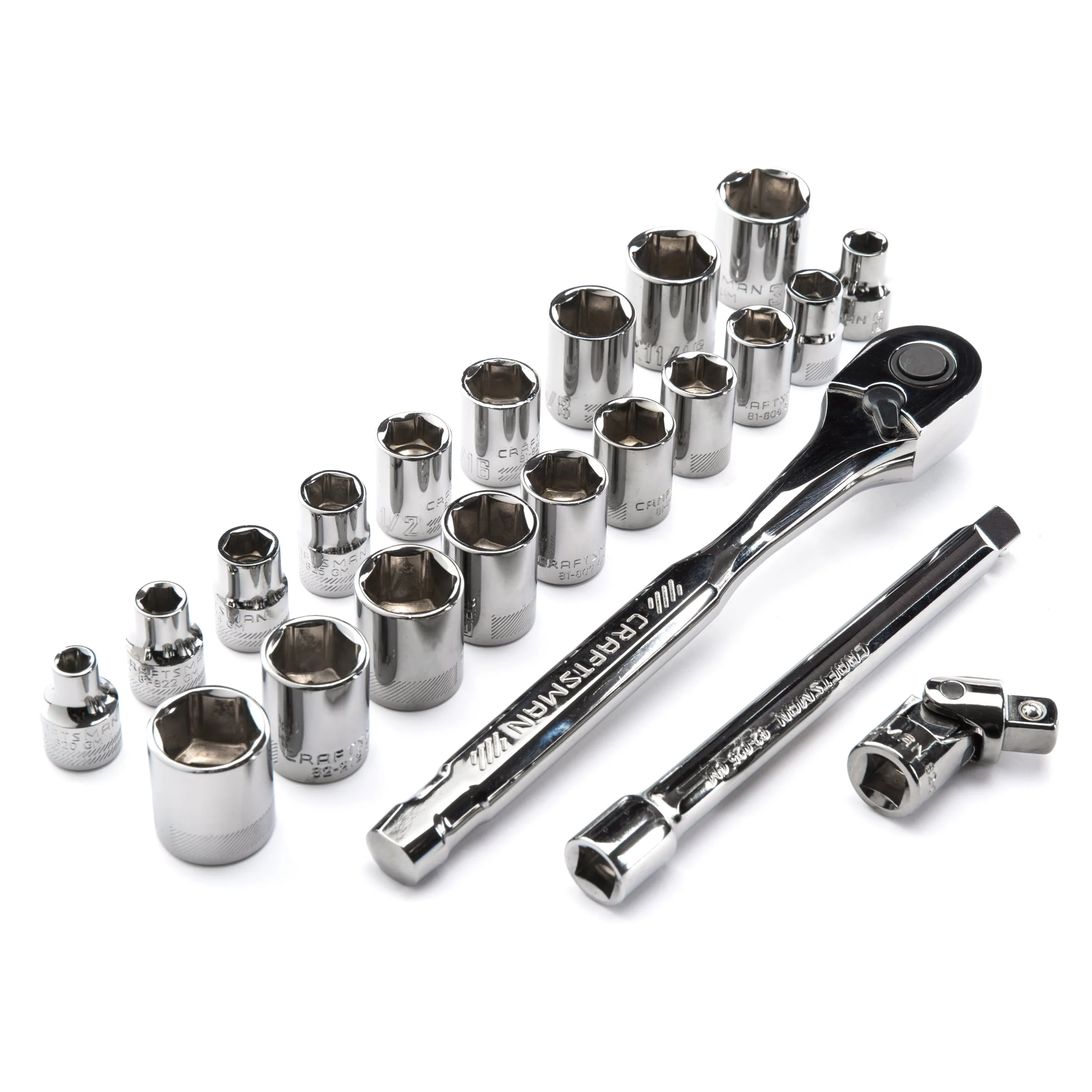 CRAFTSMAN VERSASTACK 22-Piece Standard (SAE) and Metric Gunmetal Chrome Mechanics Tool Set with Hard Case - Image 5