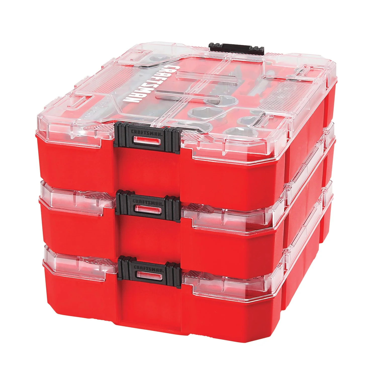 CRAFTSMAN VERSASTACK 24-Piece Standard (SAE) Polished Chrome Mechanics Tool Set with Hard Case - Image 8