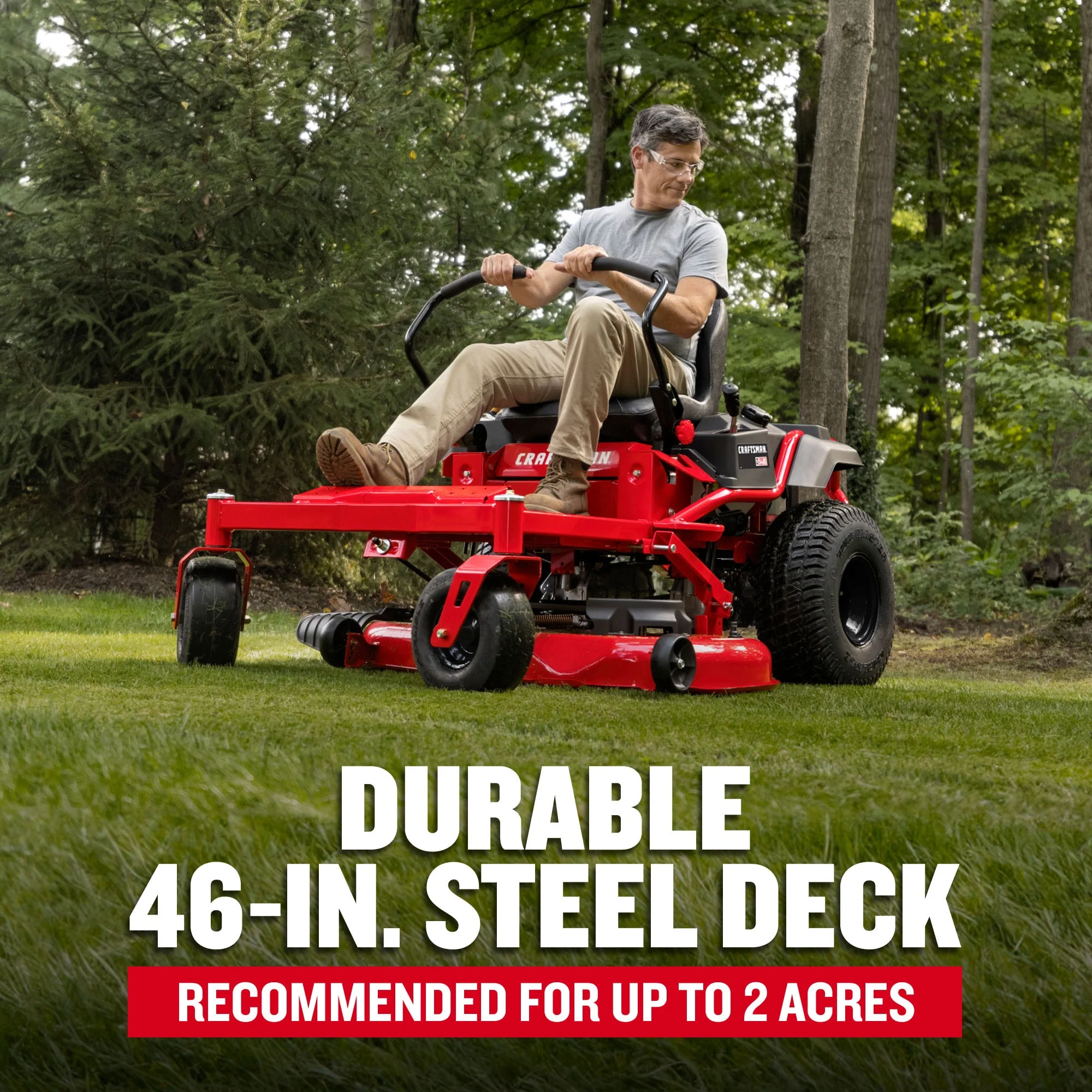 Craftsman Z5400 46-in 22-HP V-Twin Gas Zero-Turn Riding Lawn Mower with Kohler 7000 Engine - Image 6