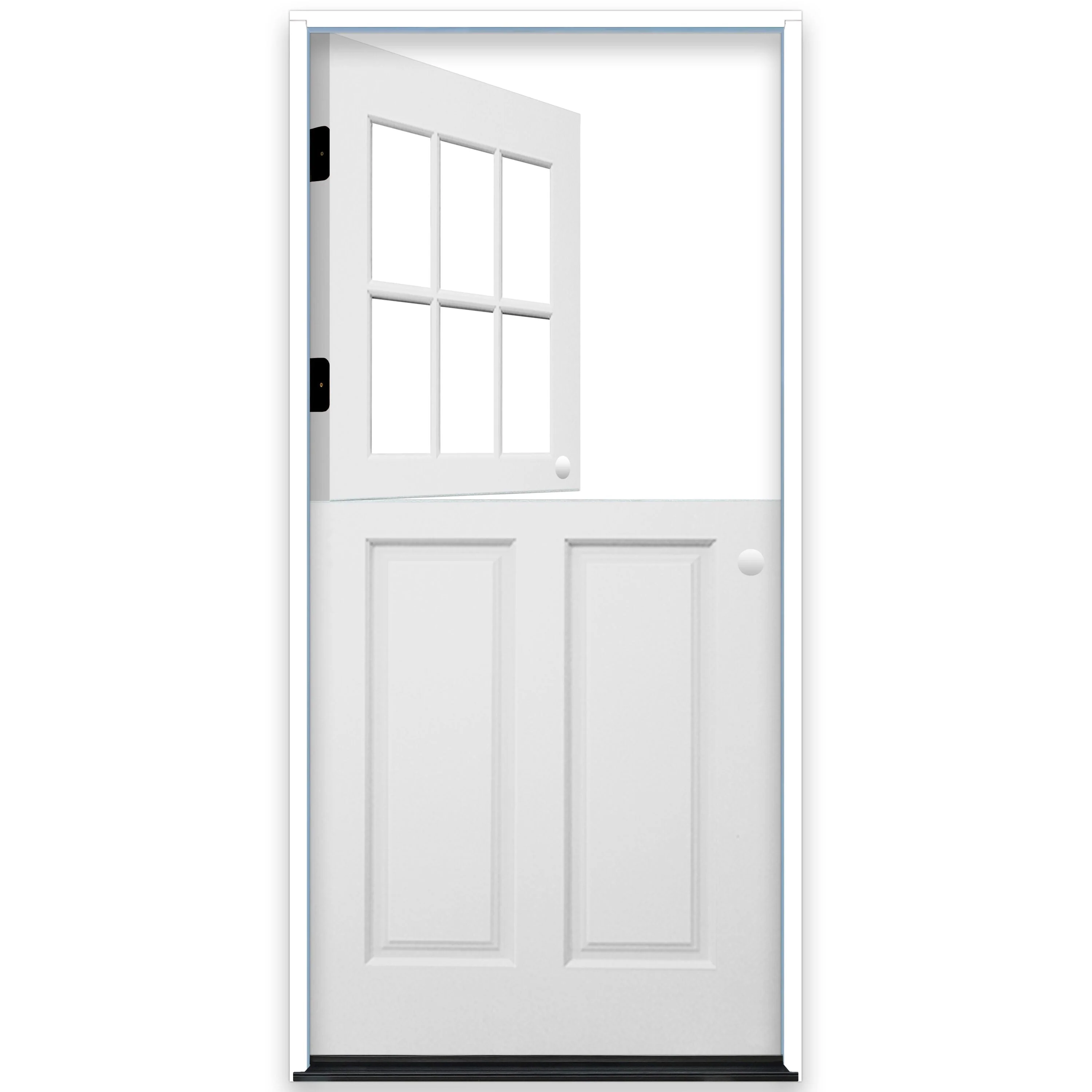 Creative Entryways 36-in x 80-in Craftsman White Painted Prehung Dutch Door