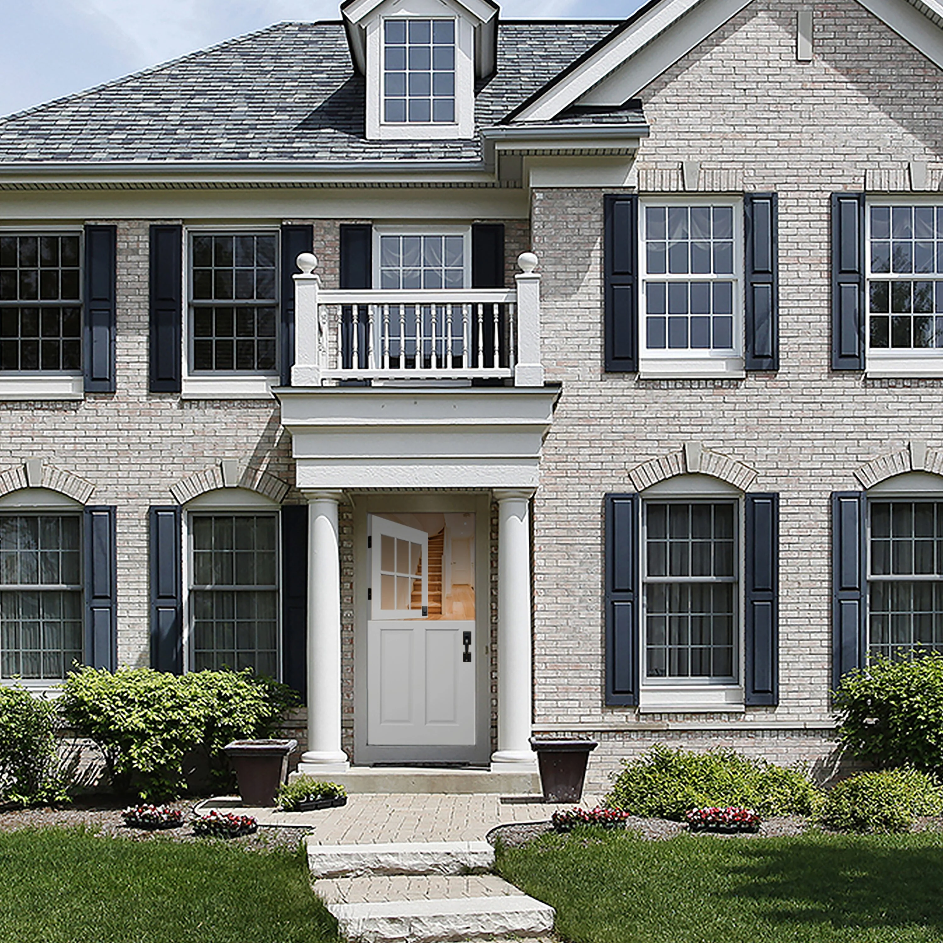 Creative Entryways 36-in x 80-in Craftsman White Painted Prehung Dutch Door - Image 4