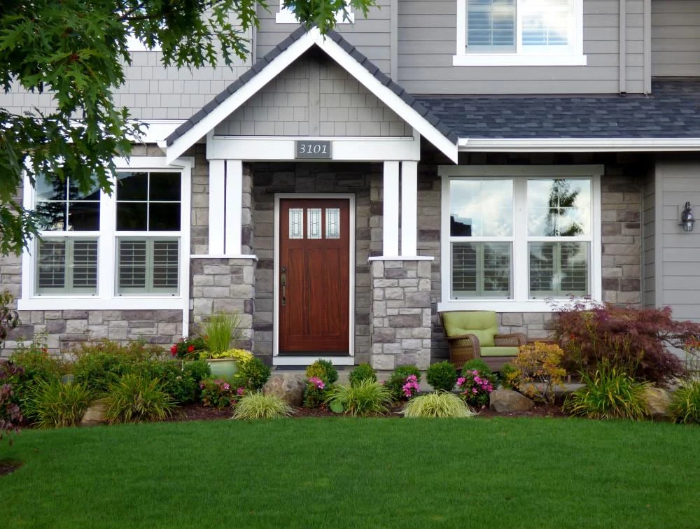 Creative Entryways Craftsman Solid Hardwood Front Door - Image 3