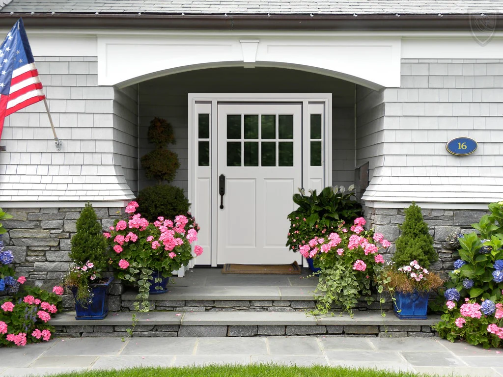 Creative Entryways Craftsman White Prehung Single Door with Sidelights - Image 3