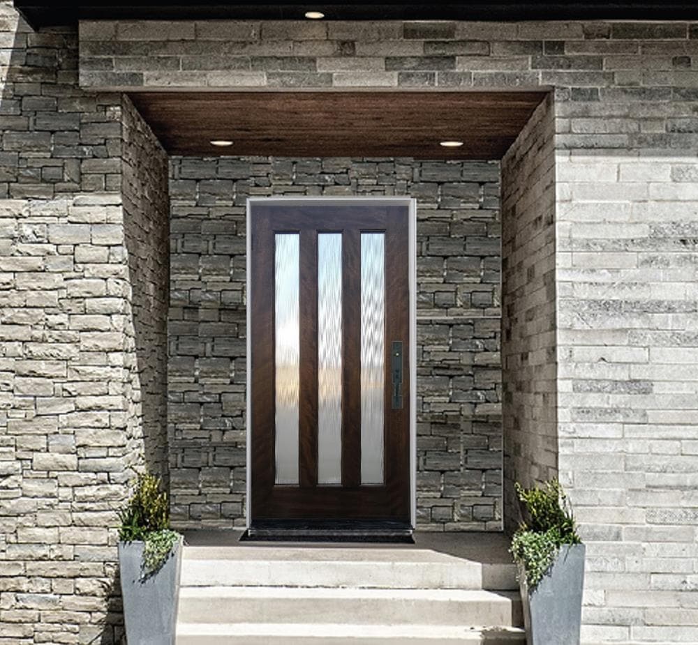 Creative Entryways Espresso Stained Solid Hardwood Core Front Door - Image 2